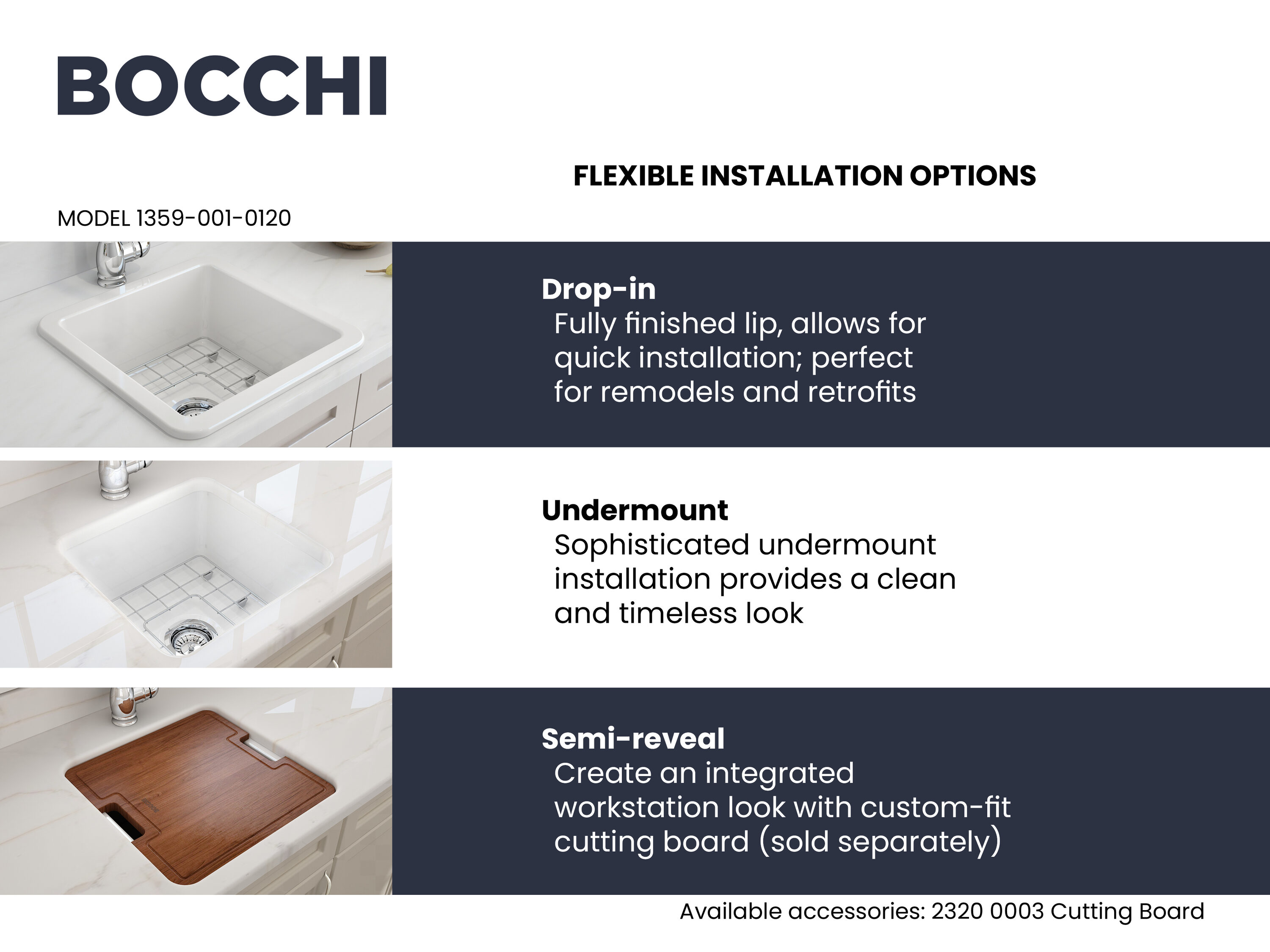 BOCCHI 1359-001-0120 Bar-Prep-Sinks - View #3