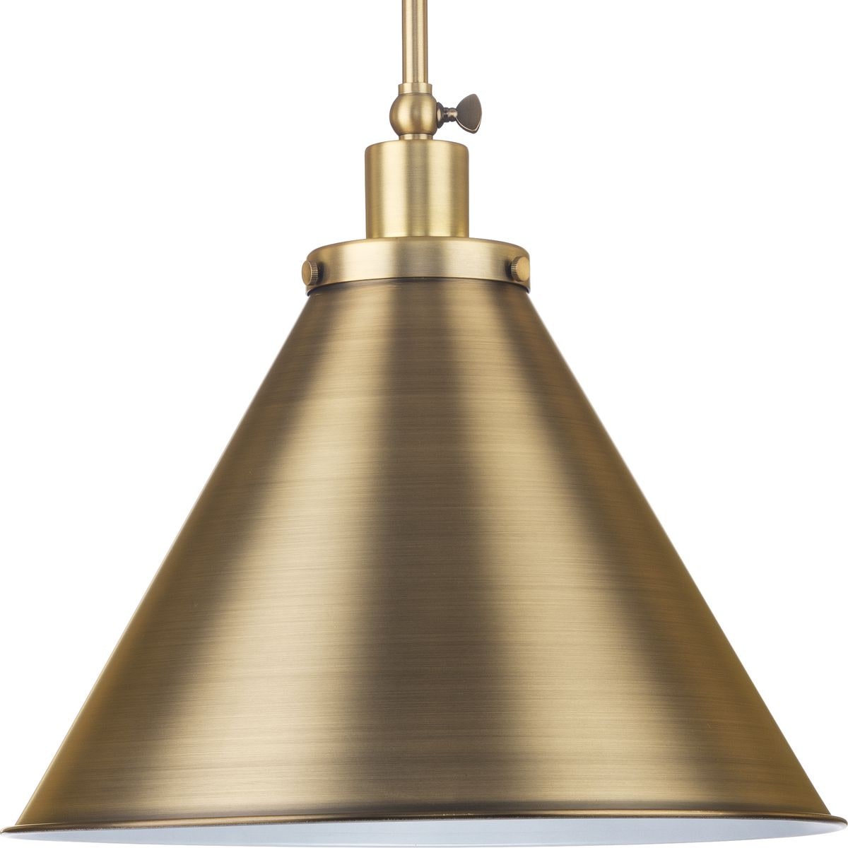 Progress Lighting Hinton Vintage Brass Modern/Contemporary Cone