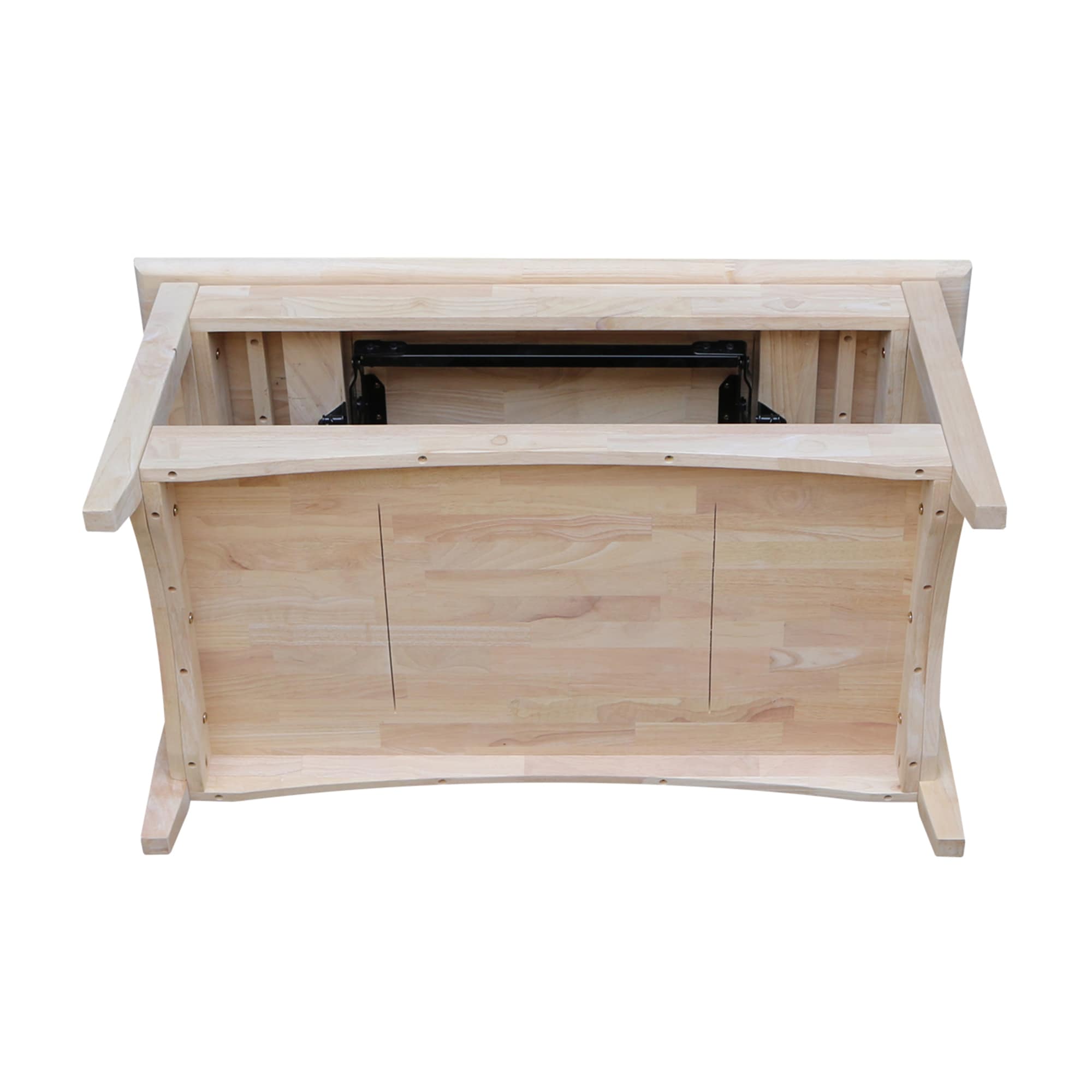 International Concepts Bombay Unfinished Rubberwood Wood Mission/Shaker ...