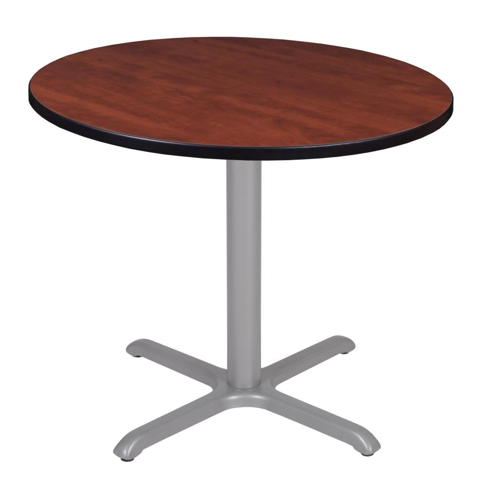 Regency TVX42RNDCHGY Breakroom Red 4-Person Training Table (42-in W x 29-in H)