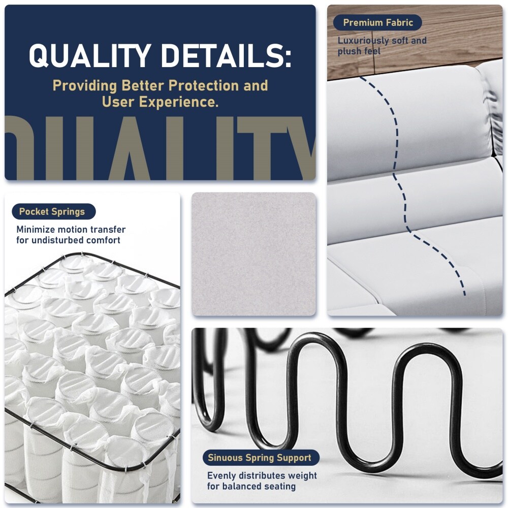 DYHOME HKSF-03GY-4U Sofas-Loveseats - View #5