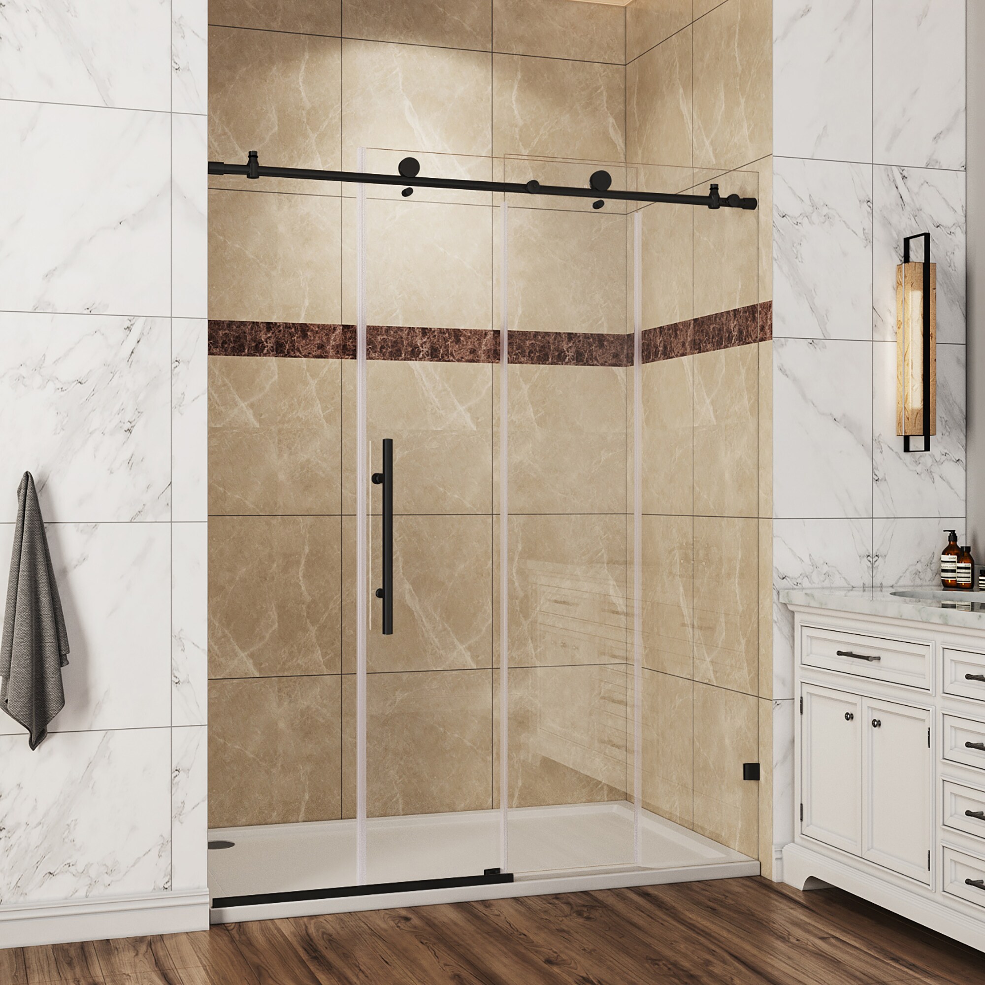 WELLFOR KE10-6076BL Shower-Doors - View #2