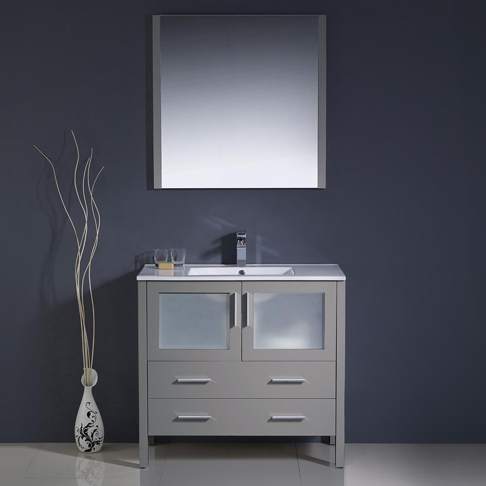 Fresca FVN6236GR-UNS Bath-Vanity-Combo - View #2