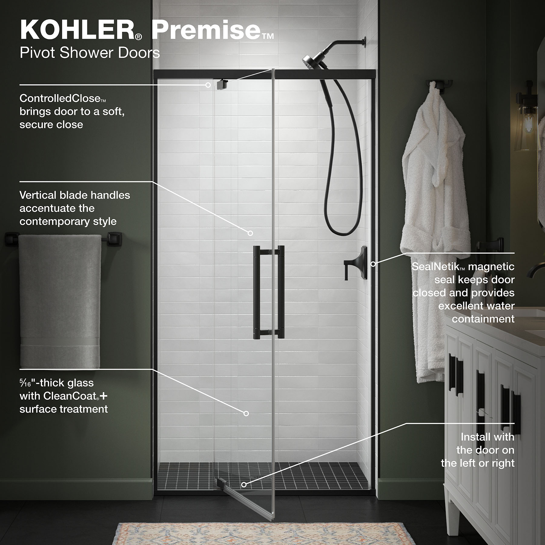 KOHLER 702479-8L-BL Shower-Doors - View #6