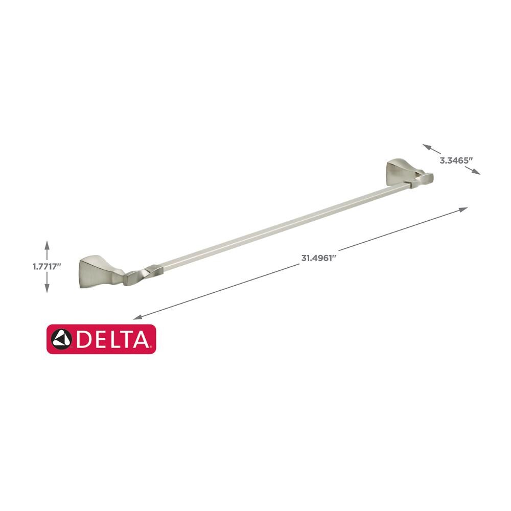 Delta 3-piece Sawyer Brushed Nickel Decorative Bathroom Hardware Set 