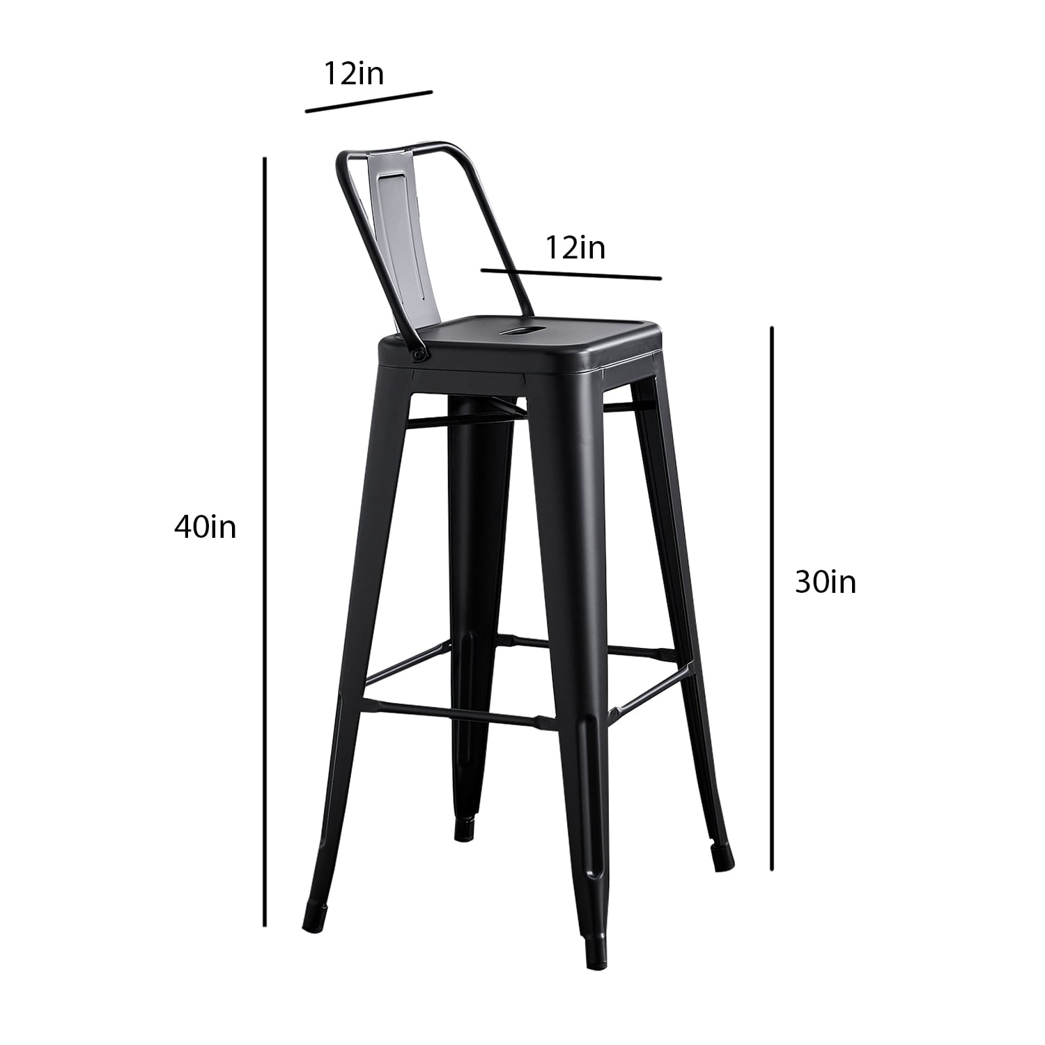 AC Pacific ACBS02-30-MB stools - View #2