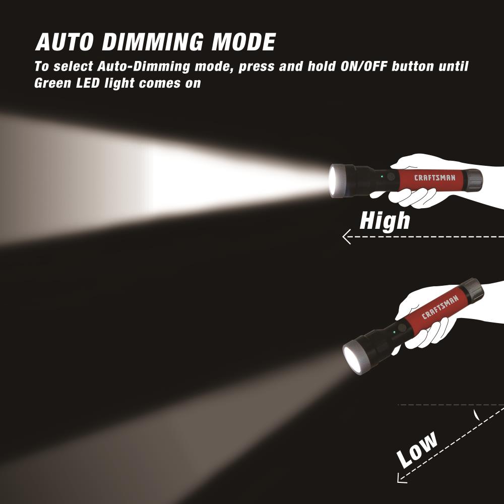 CRAFTSMAN 250-Lumen 4 Modes LED Miniature Spotlight Flashlight (Aaa Battery  Included) in the Flashlights department at