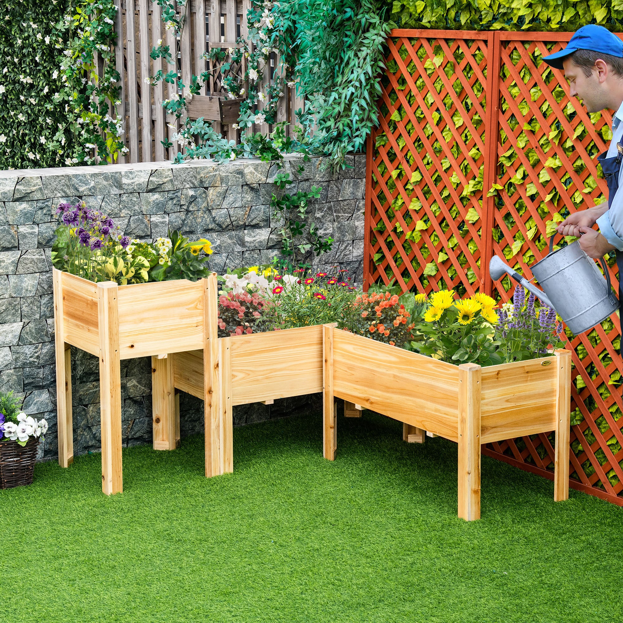 AHIOU HOME ZAAHG-P217243GB Raised-Planter-Boxes - View #3