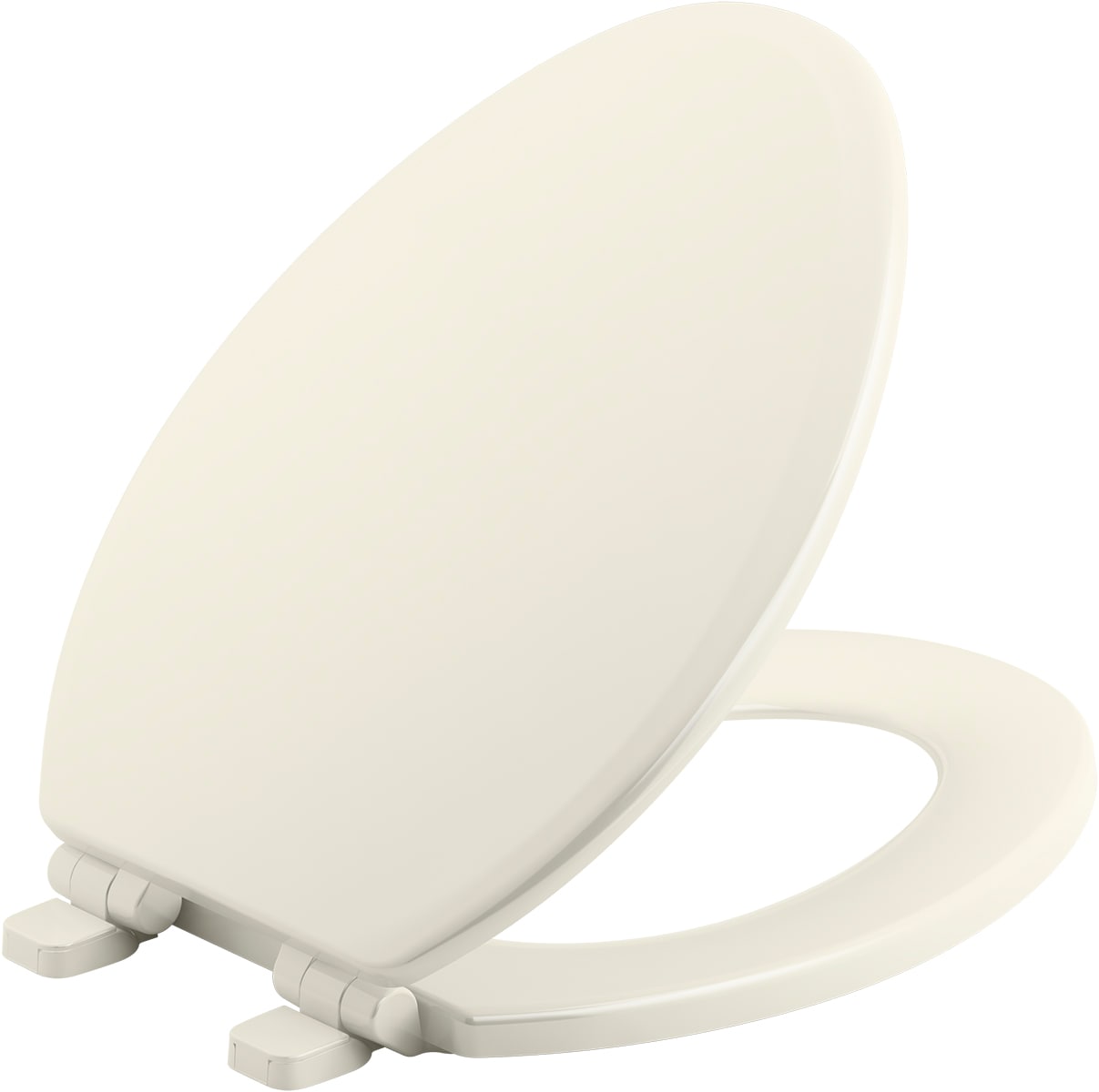 KOHLER Ridgewood Wood Biscuit Elongated Soft Close Toilet Seat in the ...