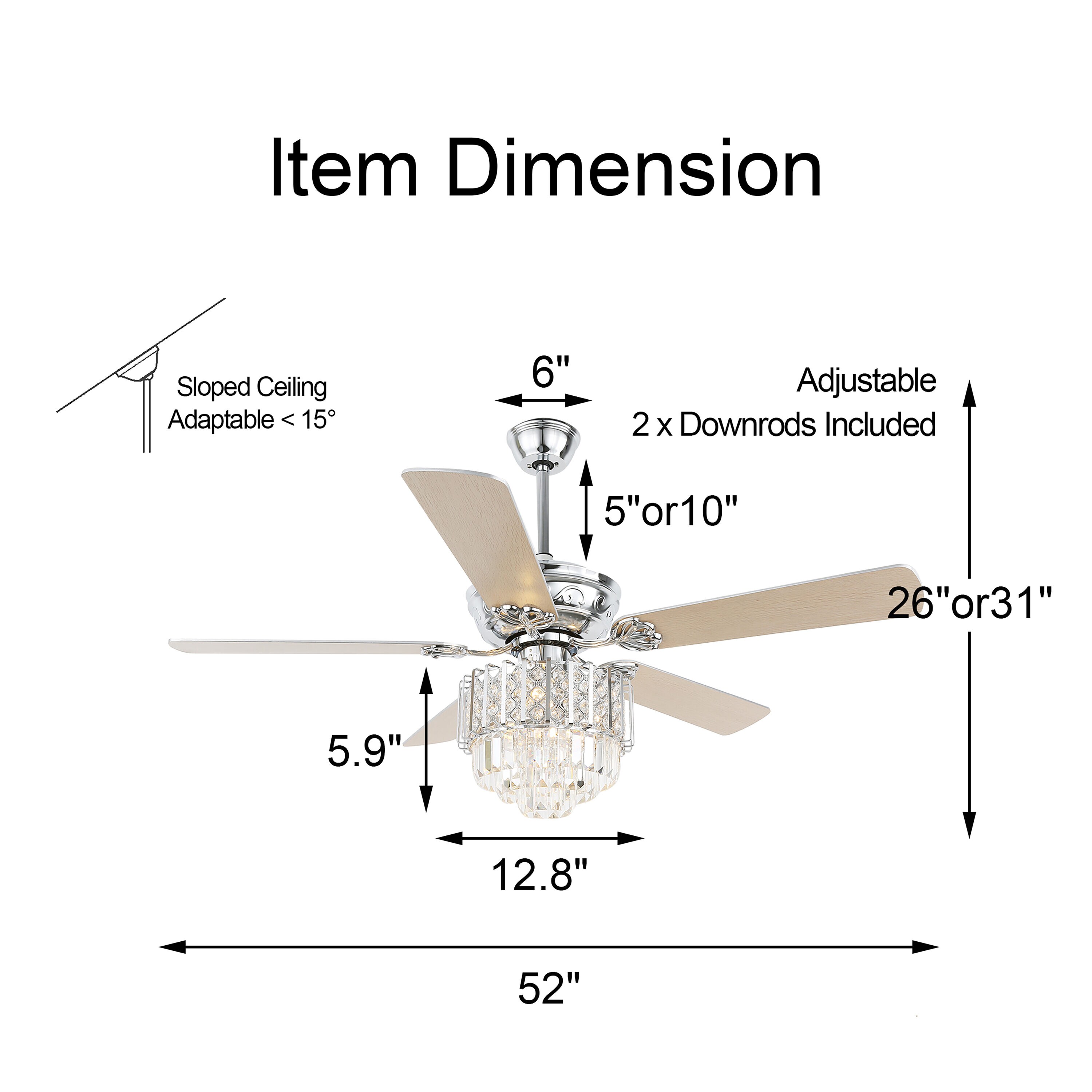 Bella Depot BD2050-C Ceiling-Fans - View #9