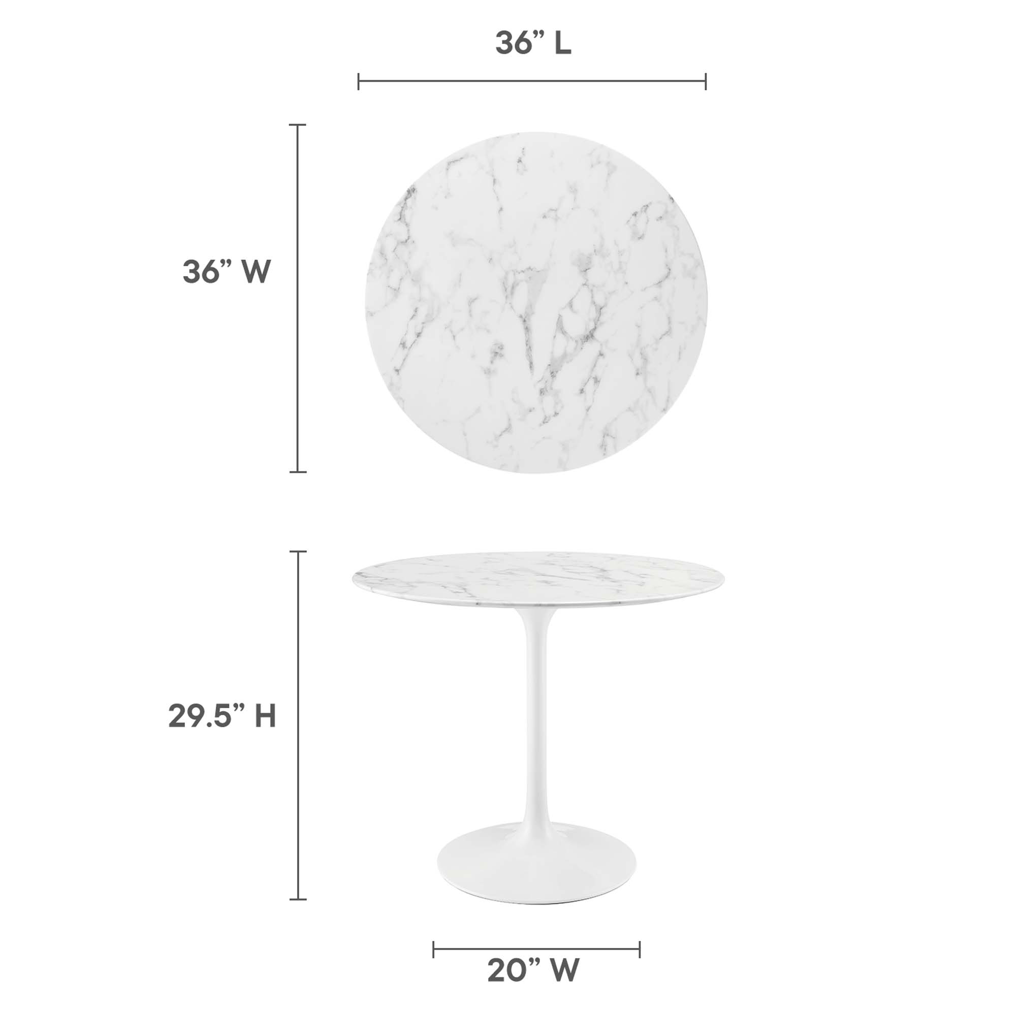 Modway EEI-1129-WHI Dining-Tables - View #3