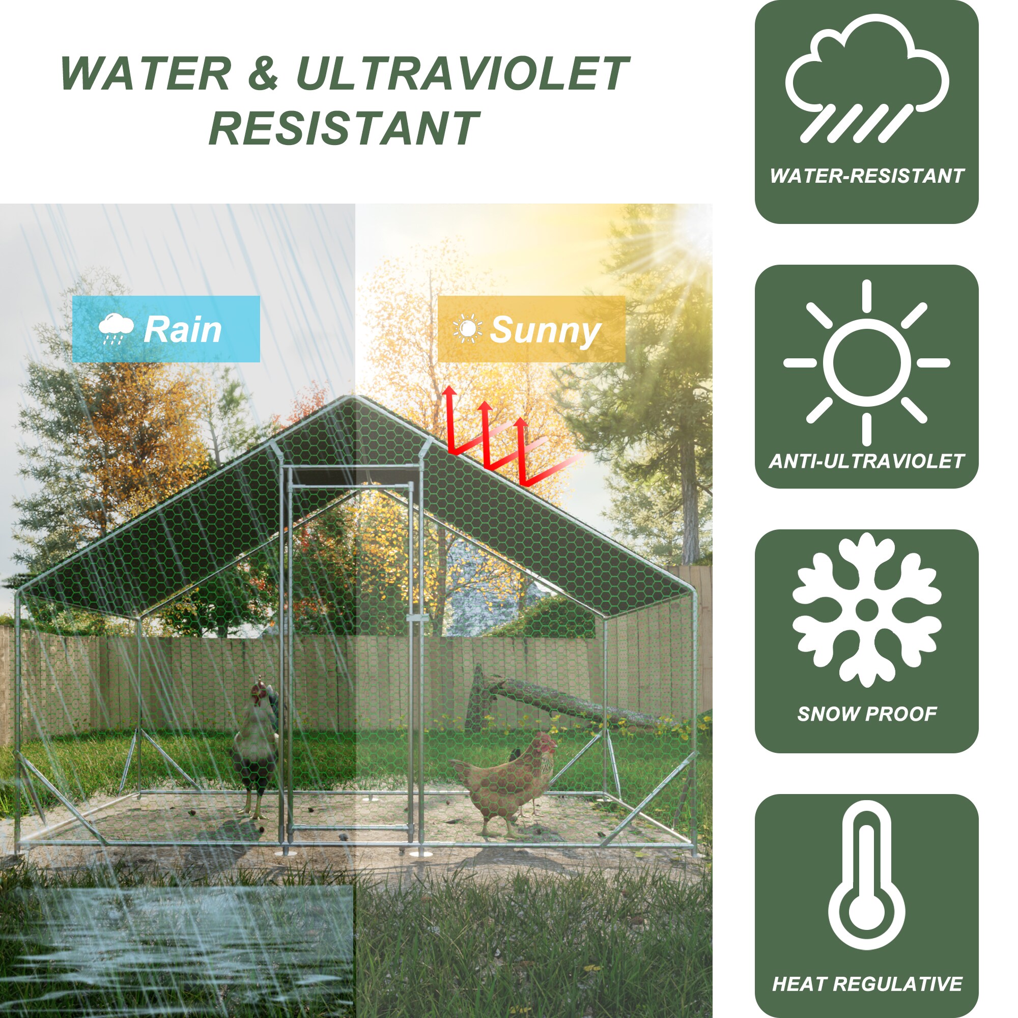 GDFStudio 345475 Chicken-Coops-Rabbit-Hutches - View #3