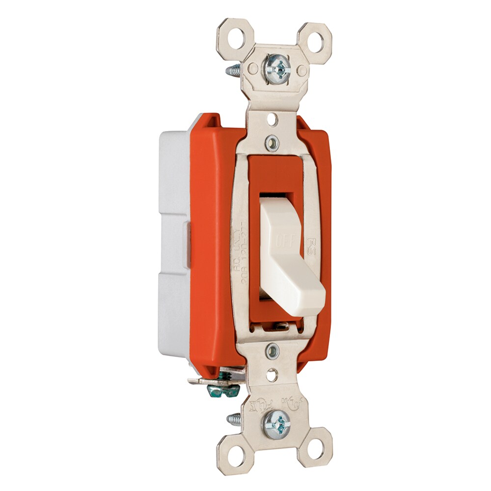 Legrand RPS20AC1LACC6 15/20-amp Toggle Light Switch , Light Almond