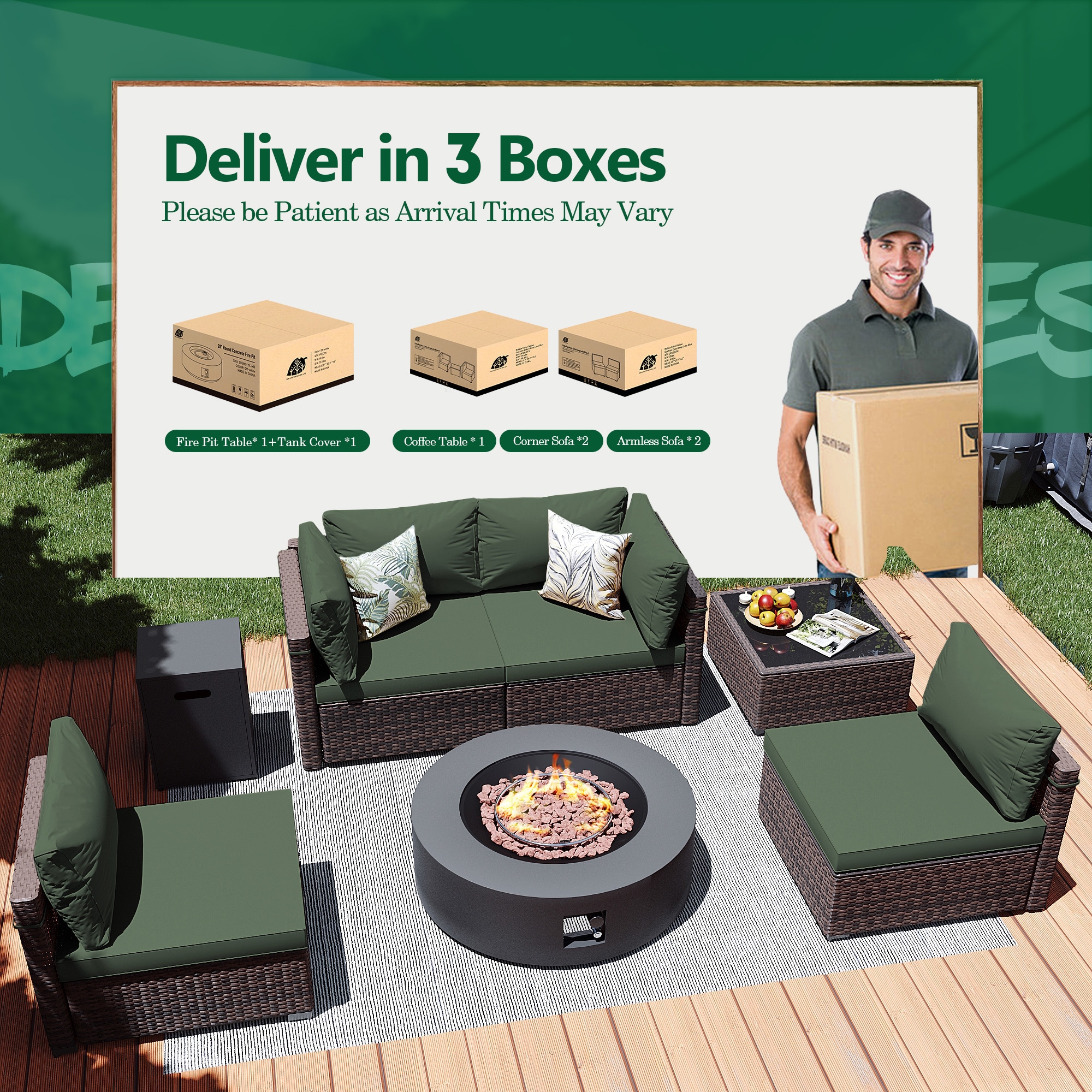 Patio Watcher LS-RT5-KD42DK-B2 Patio-Conversation-Sets - View #8