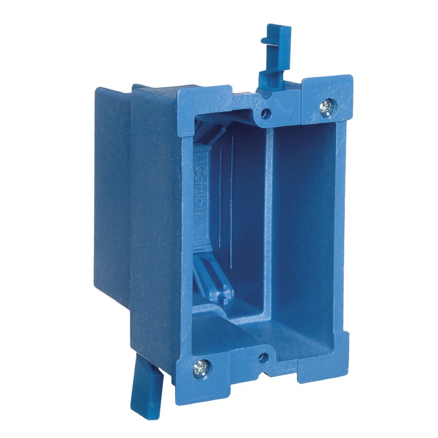 CARLON 1-Gang Blue Plastic Old Work Standard Switch/Outlet Wall ...