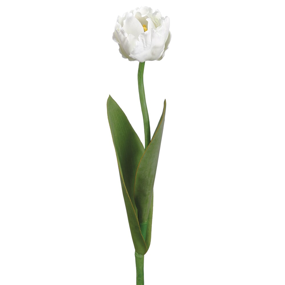 Allstate Floral FST315-WH 24-in White Indoor Desktop Tulips Artificial flower