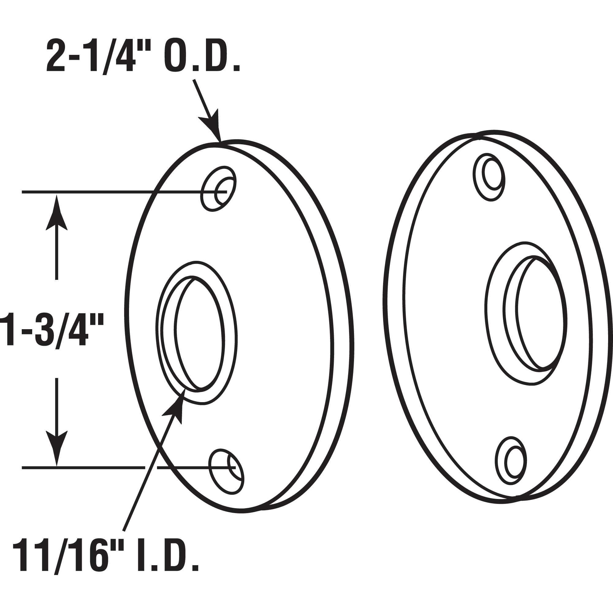 Gatehouse E 2542-L Door-Knobs - View #2
