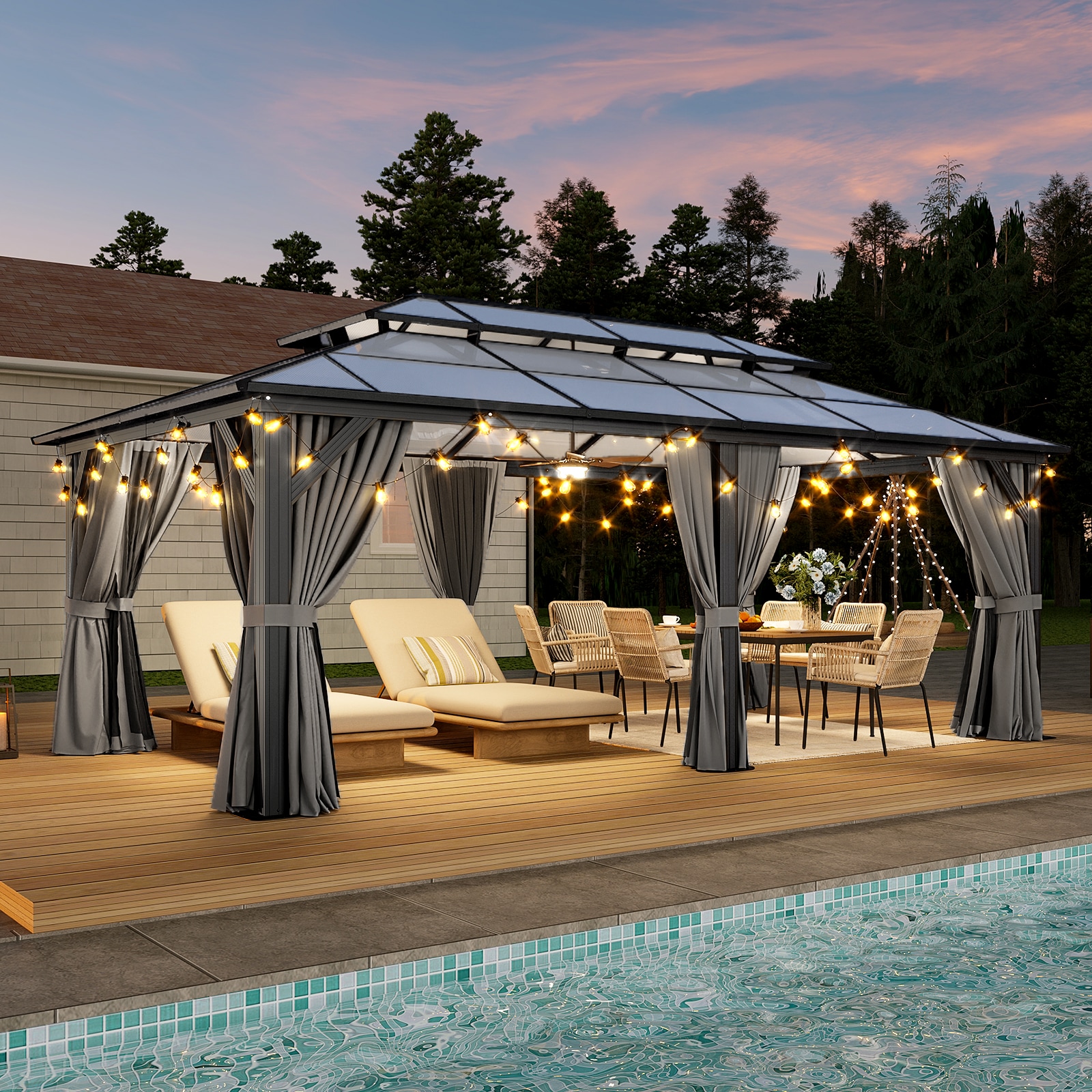 AOXUN AX-409G16 Wood-Resin-Gazebos - View #8