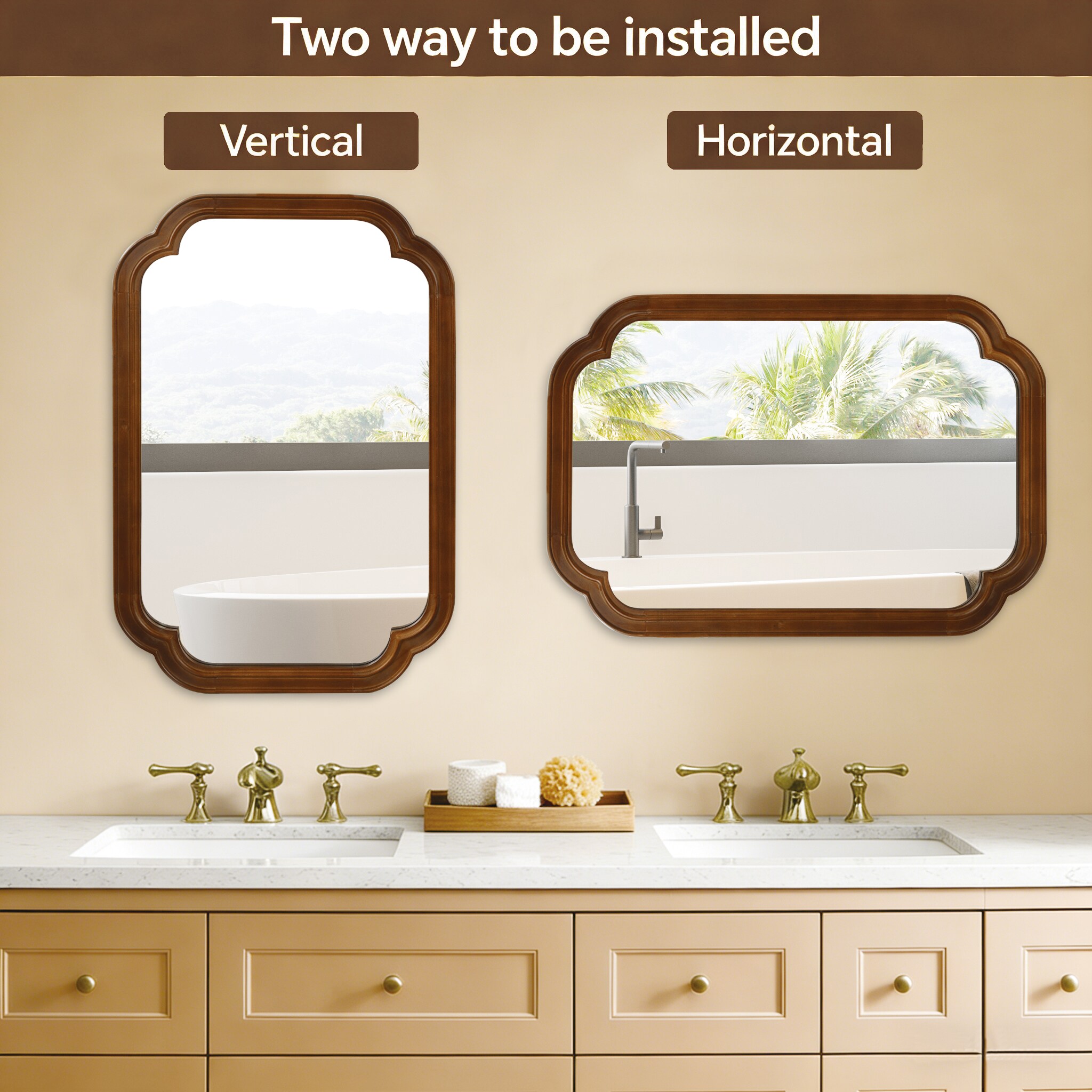 JUSHUA FL-3P455260 Framed-Bath-Mirrors - View #6