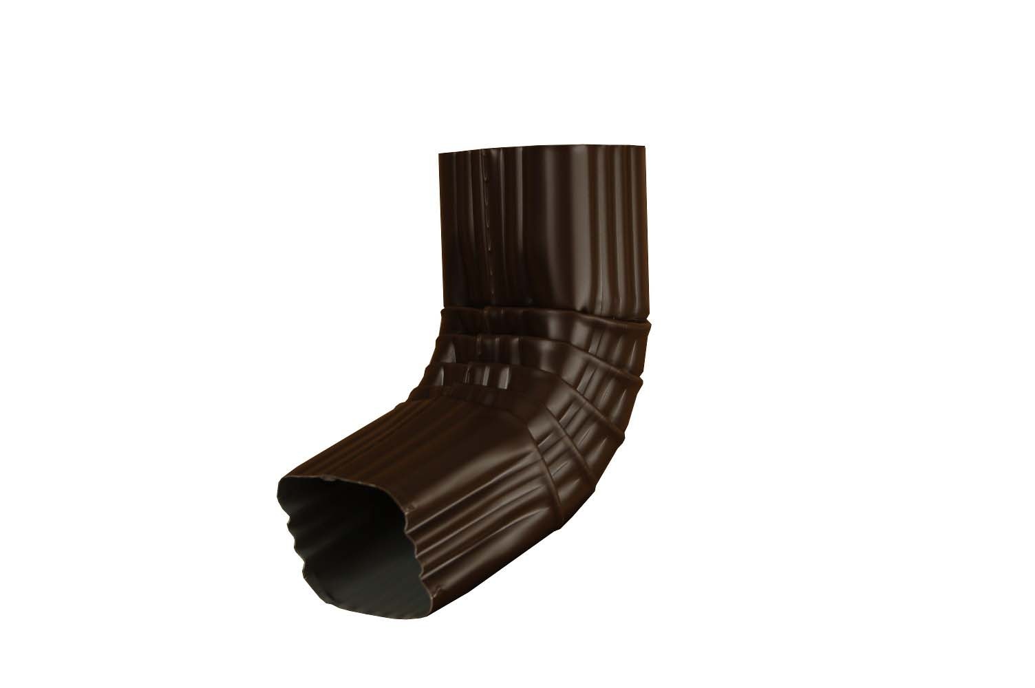 Amerimax 3AE024AMB-U Professional Grade Aluminum 3.25-in Musket Brown Front elbow
