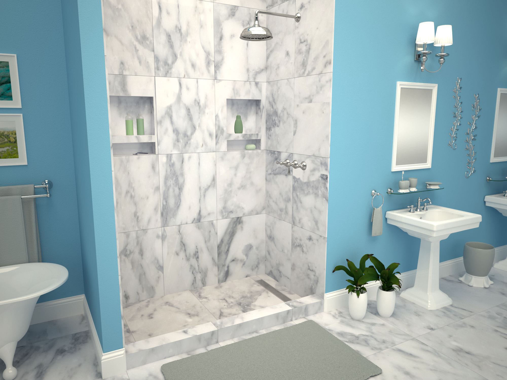 Tile Redi RT3660R-PVC-SQPC Shower-Floors - View #8