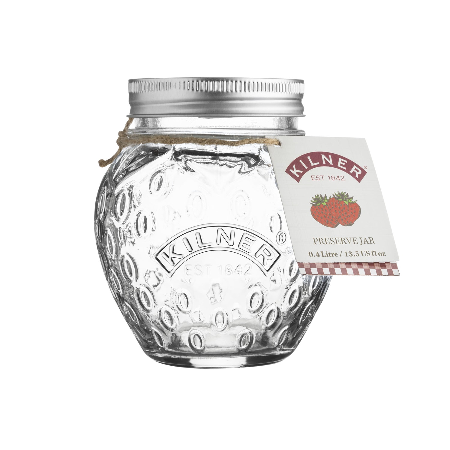 Kilner  Strawberry Regular Mouth Preserve Jar 13.5 oz 1 pk