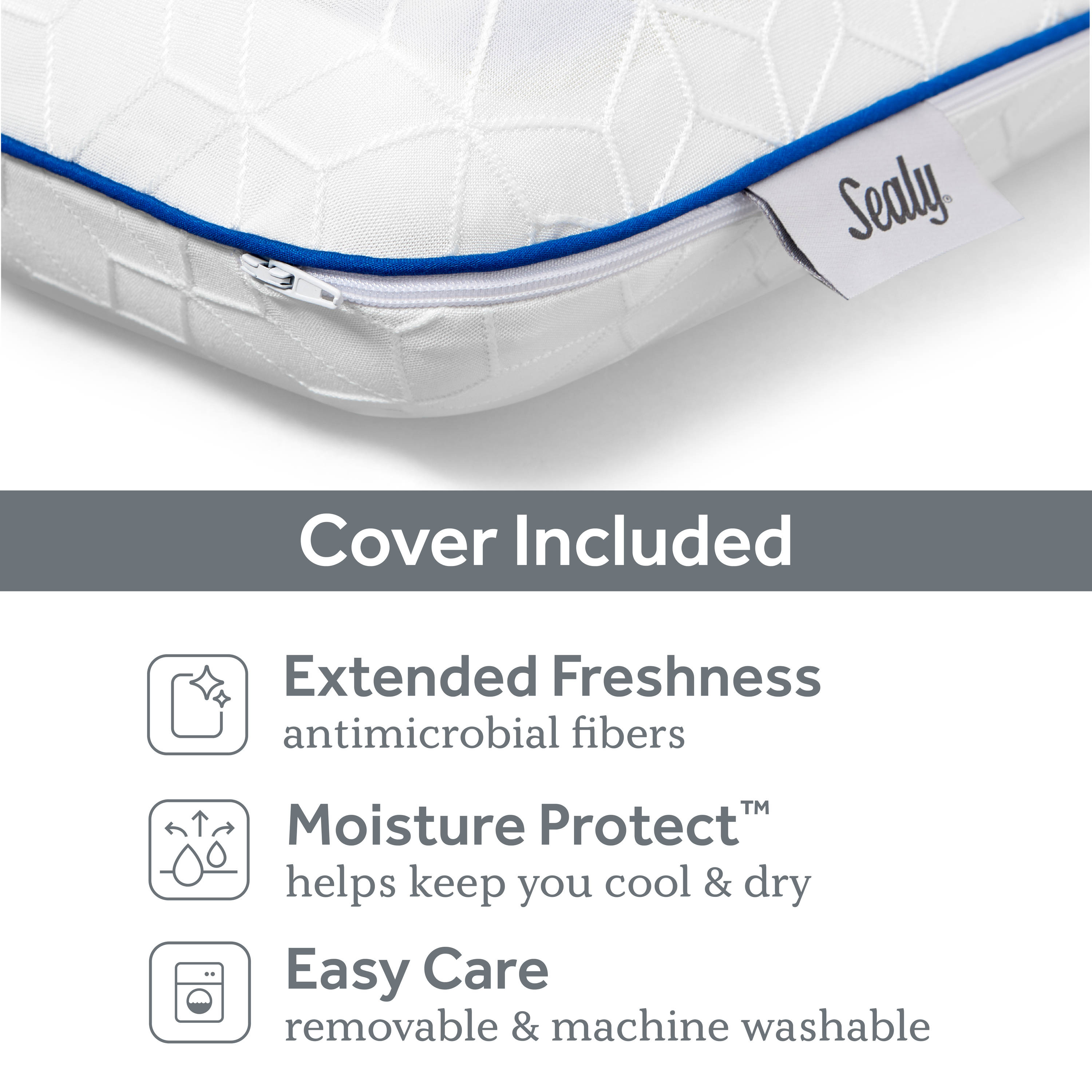 Sealy - SealyChill Gel Memory Foam Bed Pillow