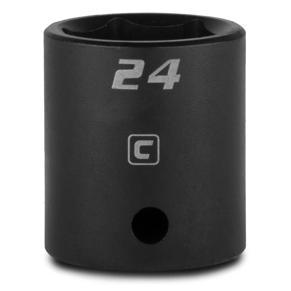 Capri Tools CP55024 Metric 1/2-in Drive 24mm 6-point Impact Socket Individual