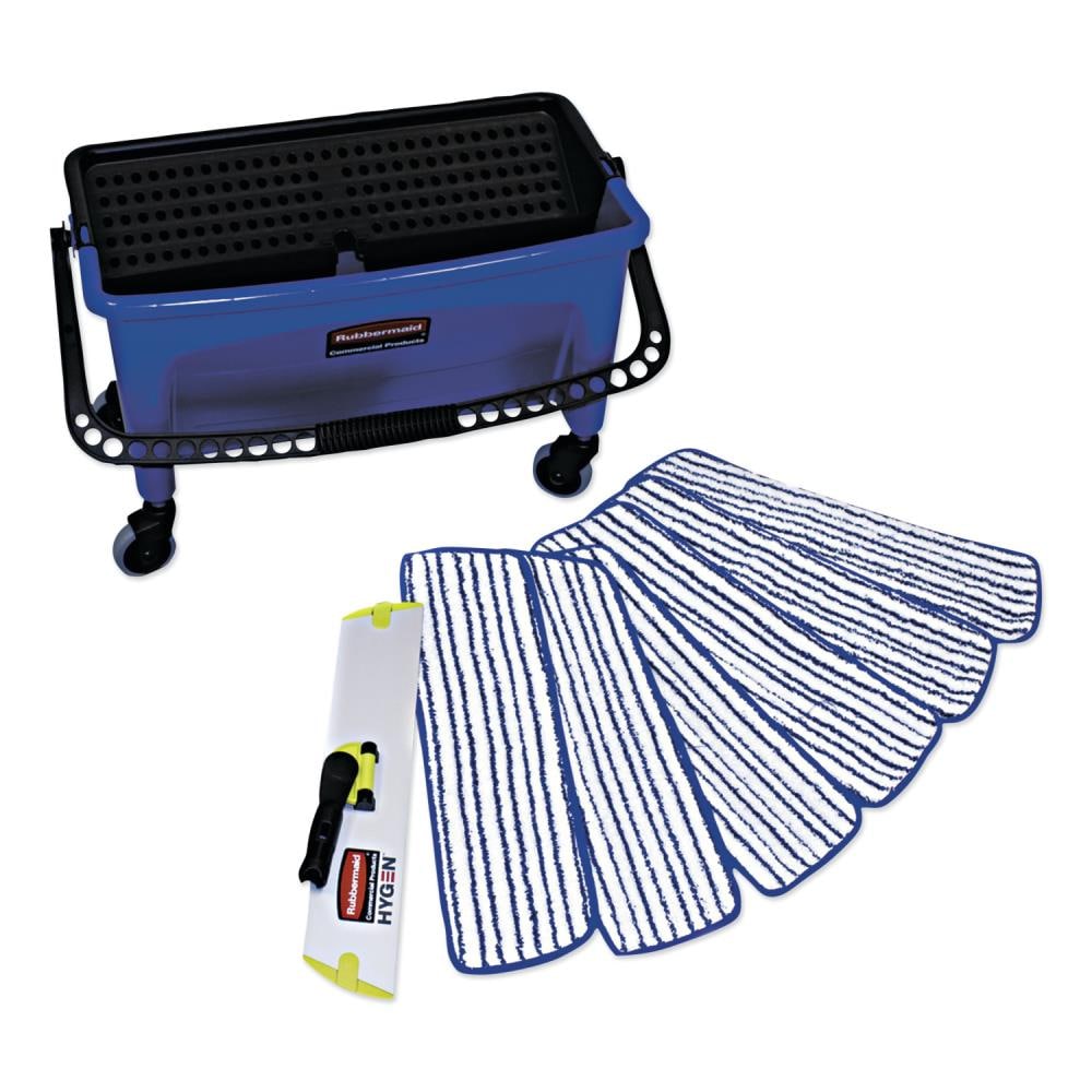 Rubbermaid HYGEN 11 Microfiber Wet Mop Kit with Mop, Pads, and Bucket