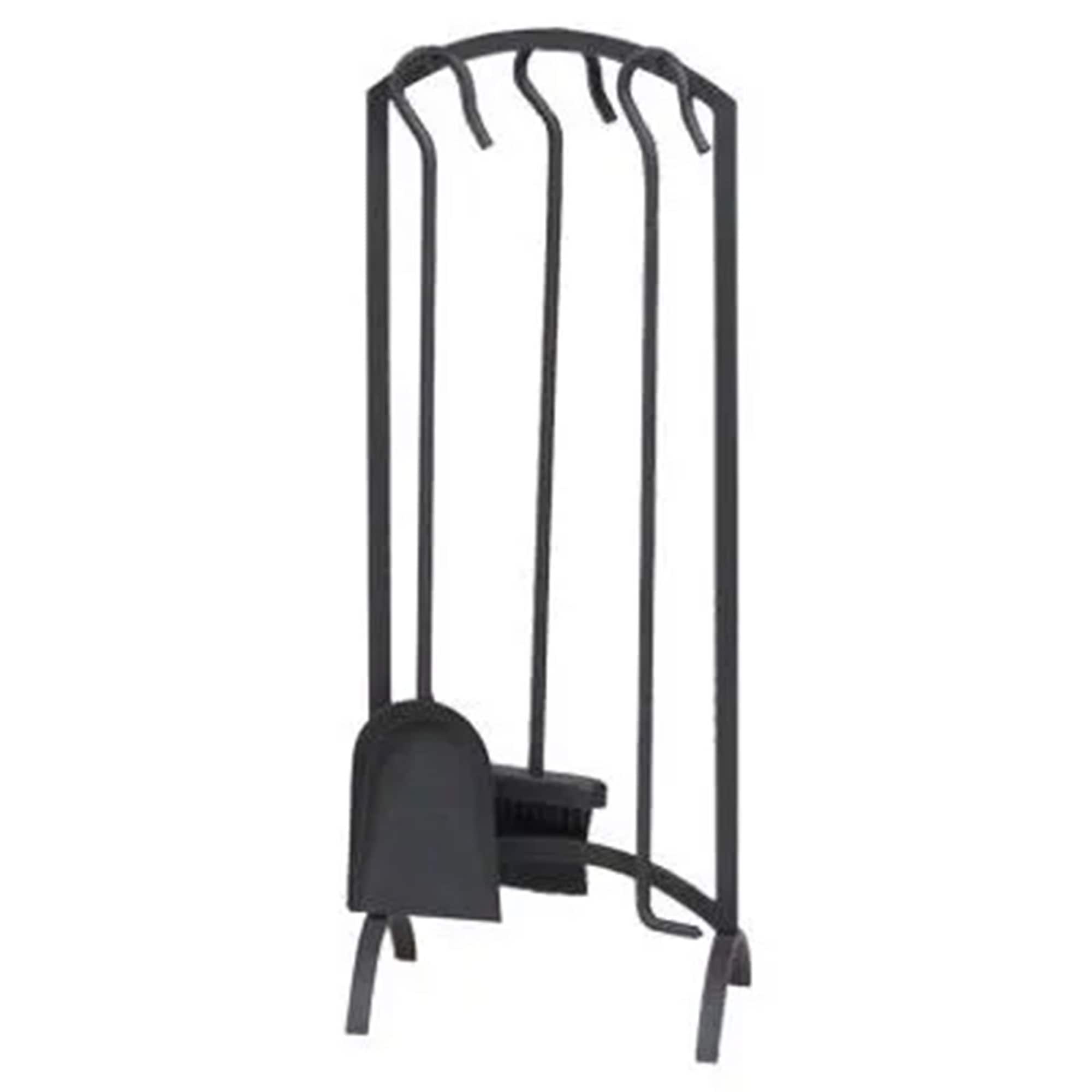 Panacea Products 397557 4 -Piece Steel Fireplace Tool Set