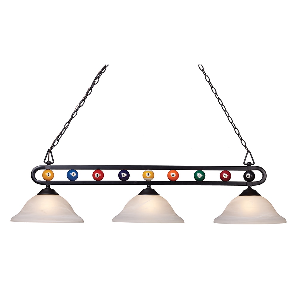 Westmore by ELK Lighting BIS9300 Westmore Matte black Medium base (E-26) Pool Table Lighting