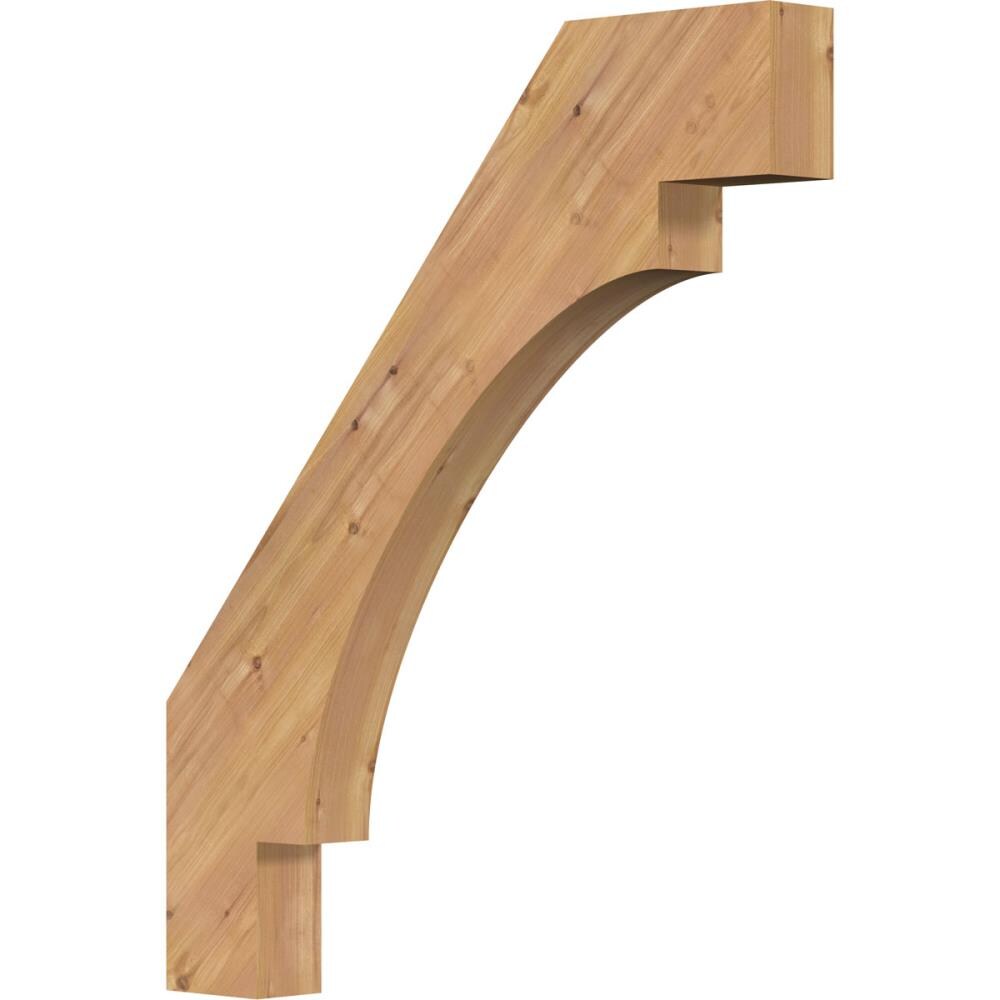 Ekena Millwork BRC04X30X36MRC00SWR 3-1/2-in x 30-in x 36-in Western Red Cedar Unfinished Wood Merced Smooth Knee Brace