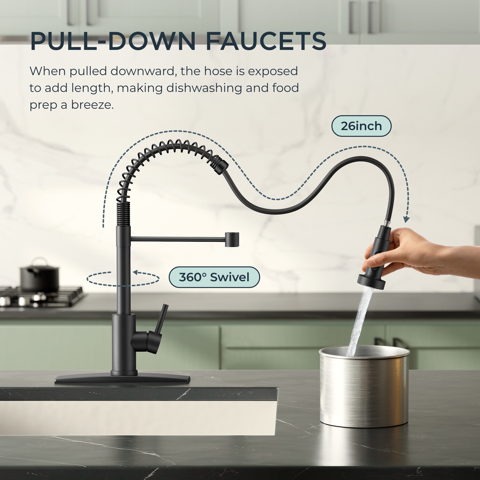 FORIOUS LL0024B Kitchen-Faucets - View #2
