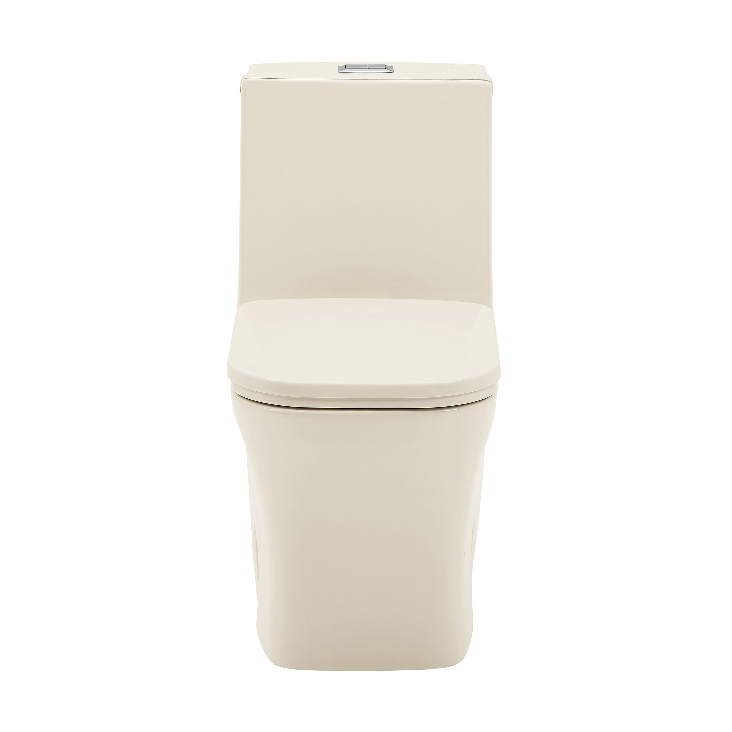 Swiss Madison Bastille Glossy Bisque Dual Flush Square Standard Height ...