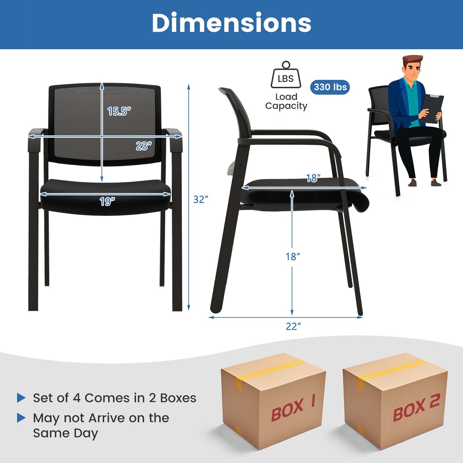 Costway CSHY003527 Office-Chairs - View #4