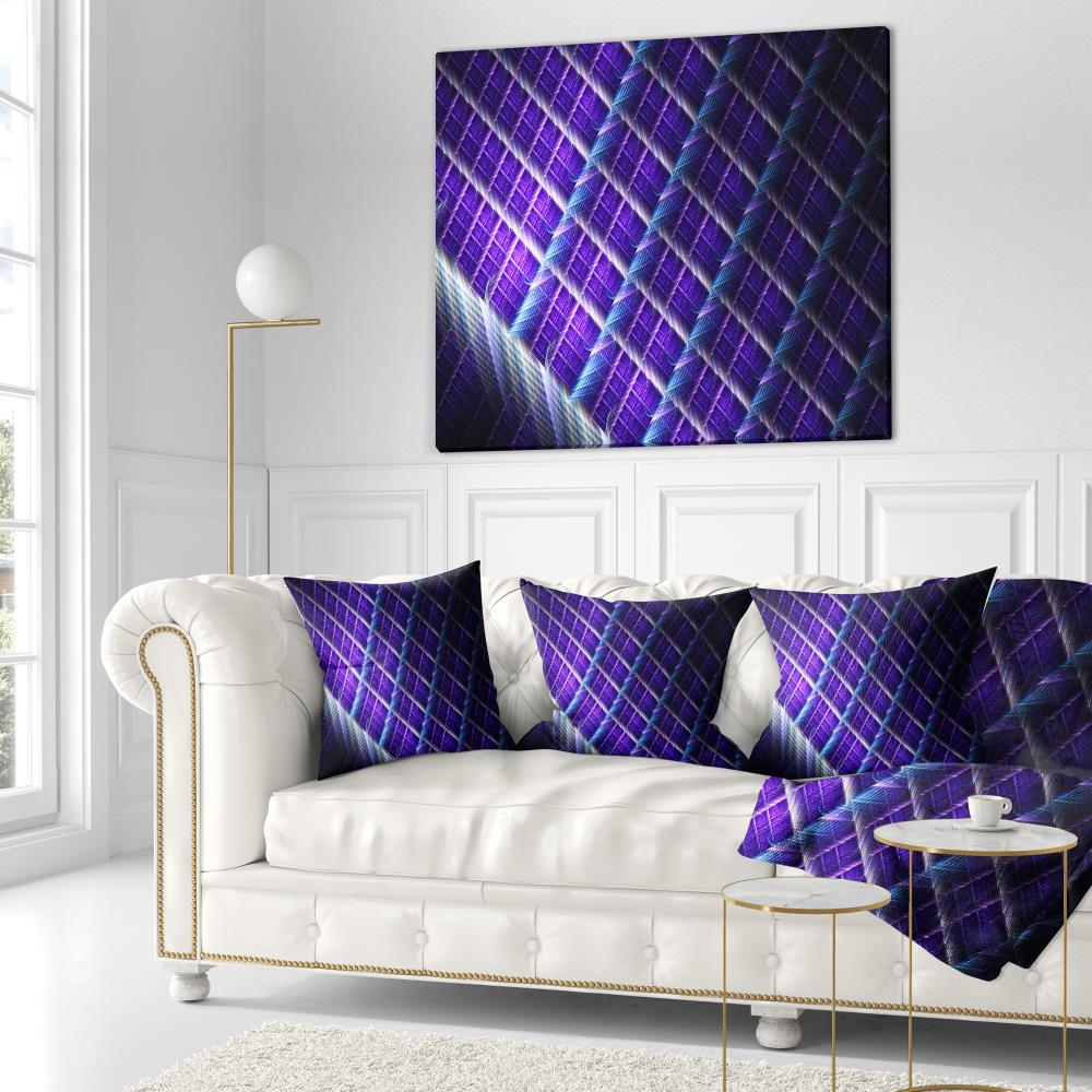 Designart CU15811-16-16 16-in x 16-in Purple Indoor Decorative Pillow