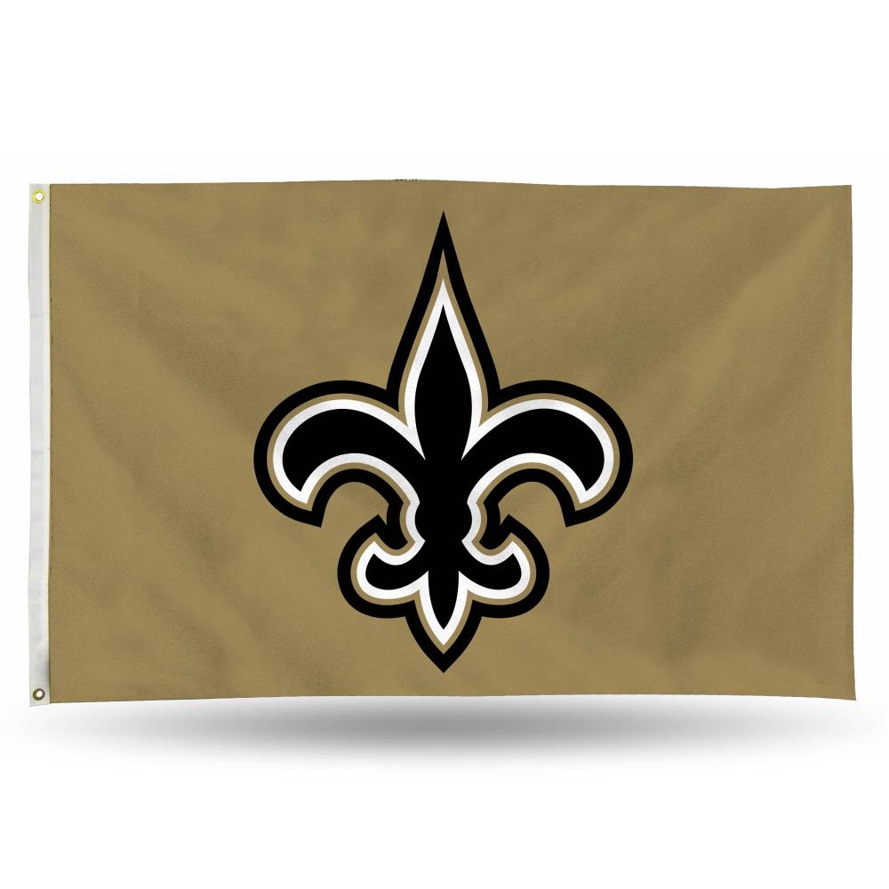 Rico Industries 5-ft W x 3-ft H New Orleans Saints Banner at