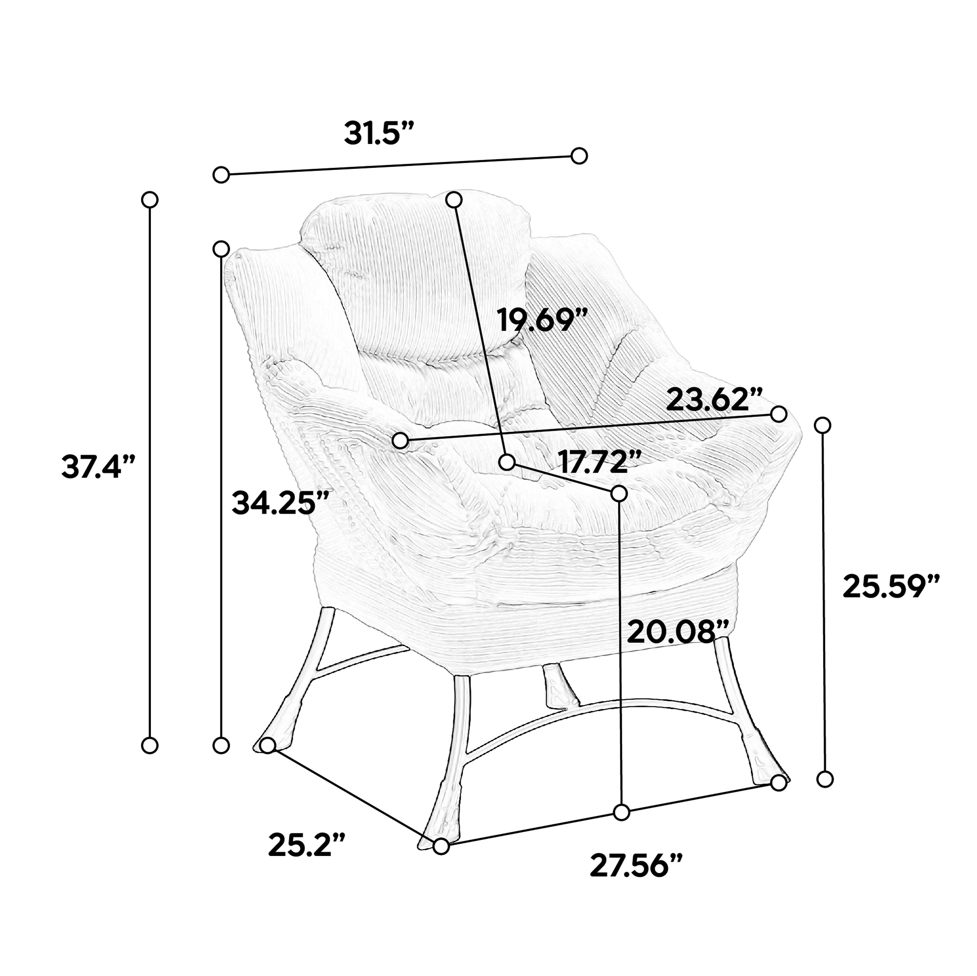 SINOFURN SYA370143BG chairs - View #4