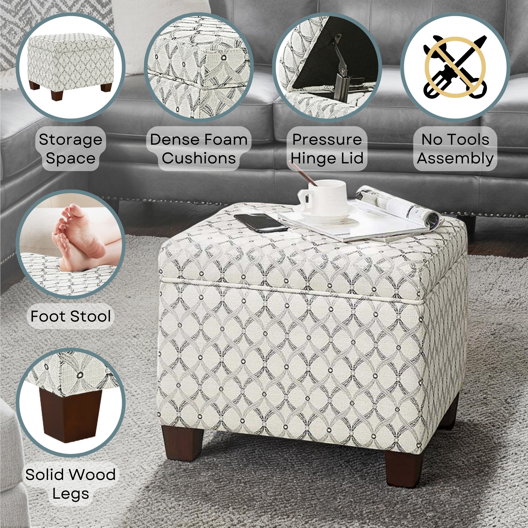 Convenience Concepts R9-179 Indoor-Ottomans - View #3