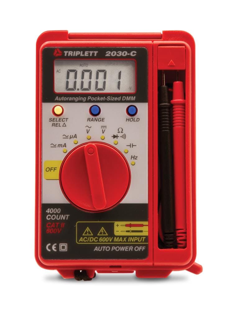 TRIPLETT 2030 Digital Display Multimeter 400 Amp 0.1-600 -Volt