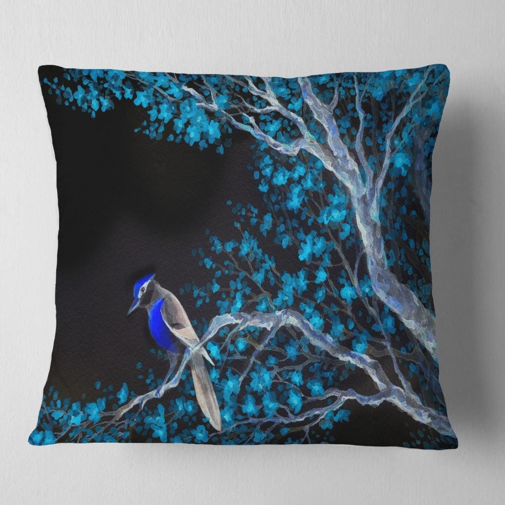 Designart CU12054-16-16 16-in x 16-in Blue Indoor Decorative Pillow