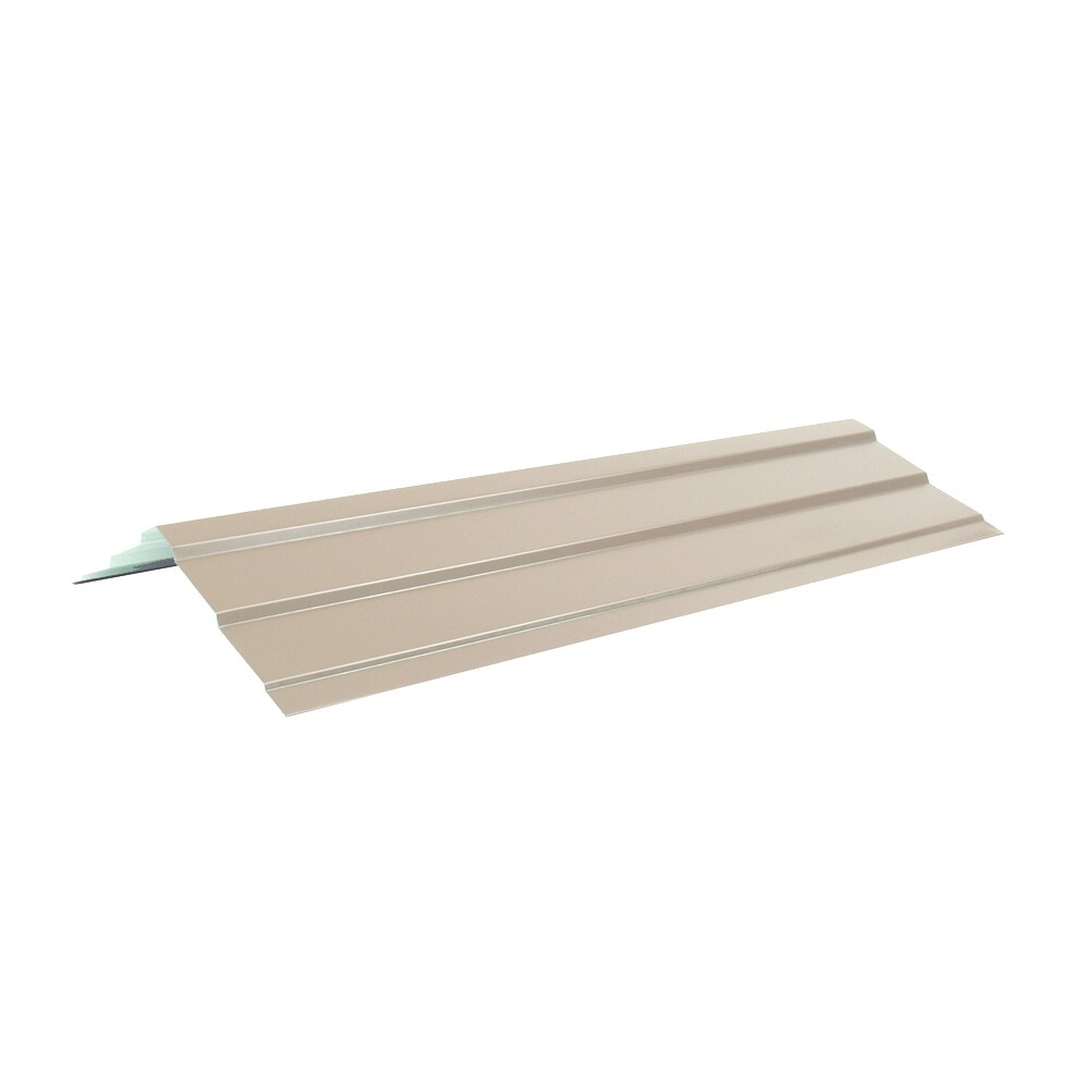 Fabral 5 Rib 14-in X 126-in Light Stone Steel Stick Roof Ridge Vent At ...