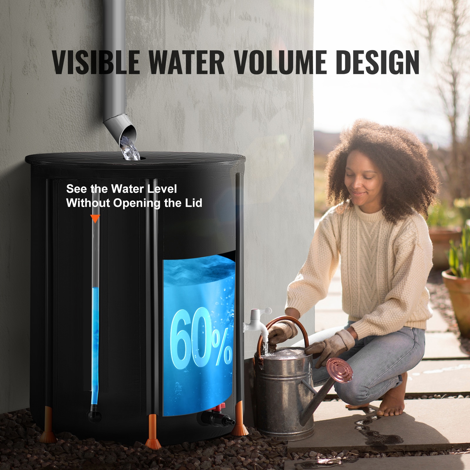 VEVOR ZDYSTHSPVCB6YUXGDV0 Rain-Barrels - View #7