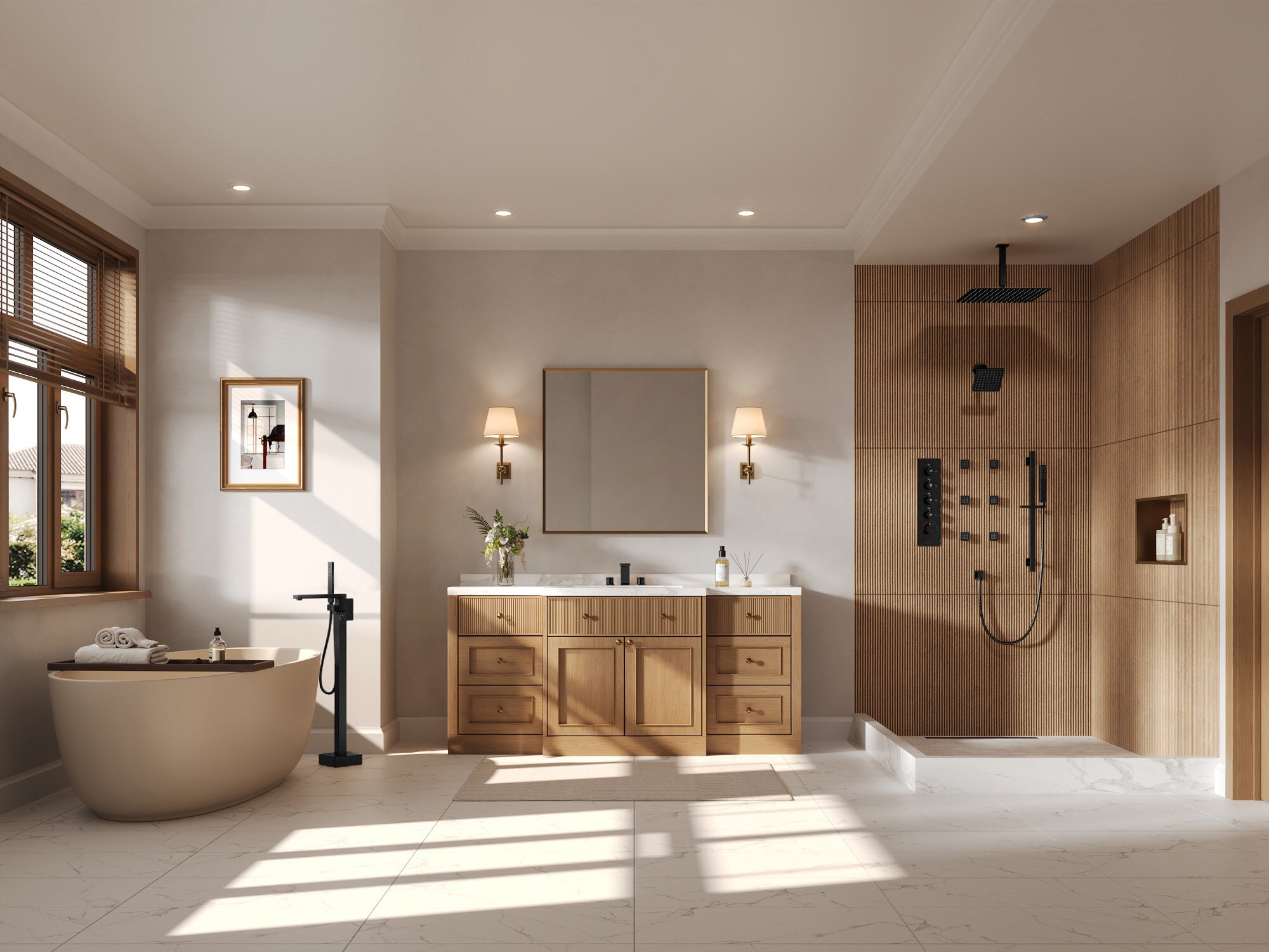 GRANDJOY SGF10GJ-31-BL16 Showerhead-Bar-Panels - View #3