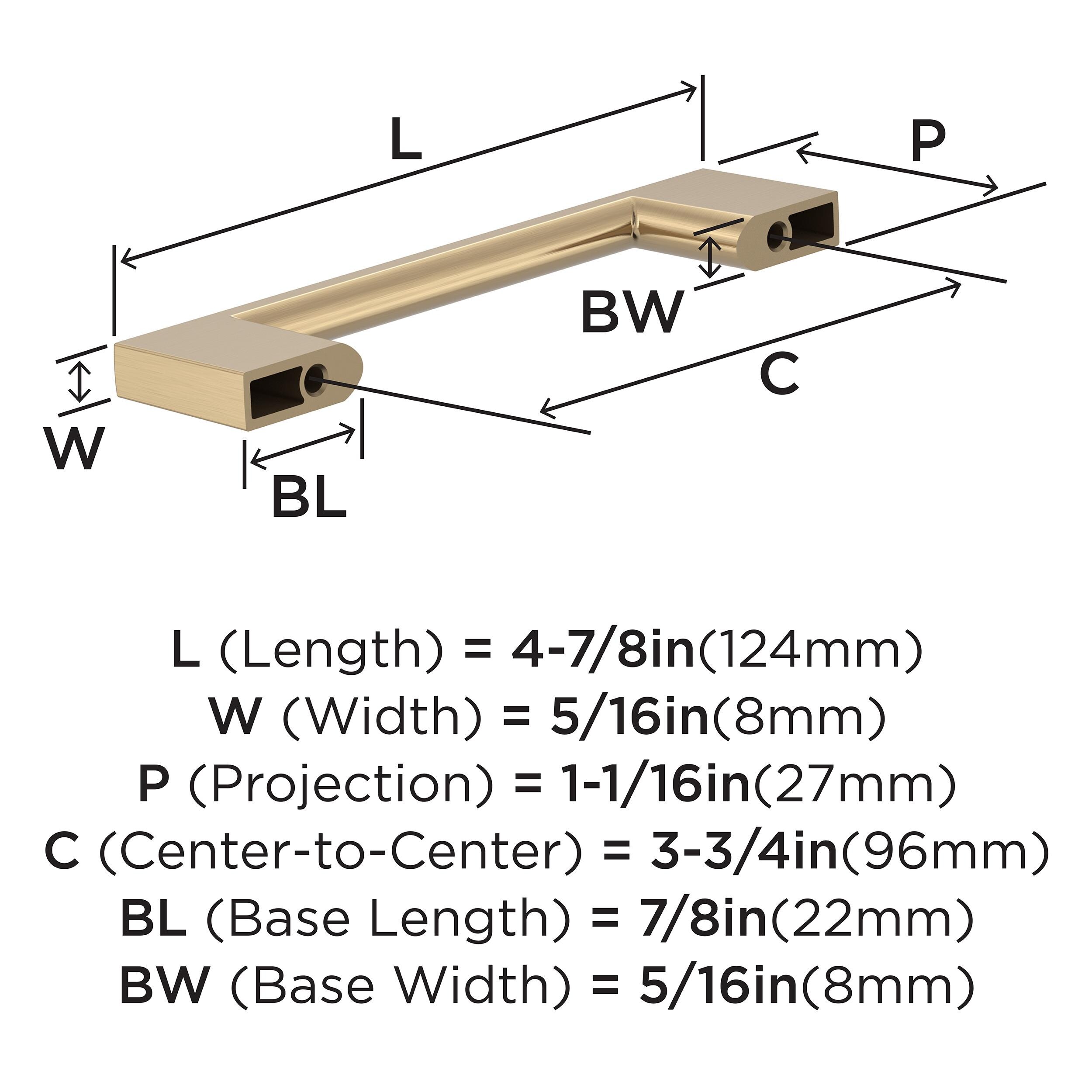 Amerock 10BX37131CZ Cabinet-Pulls - View #4