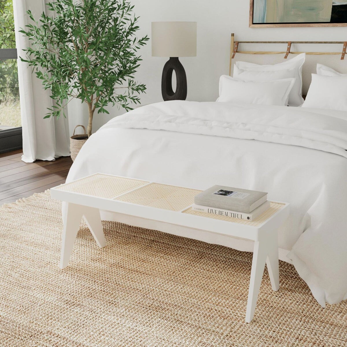 Jeffan BN-75601-WH bench - View #2