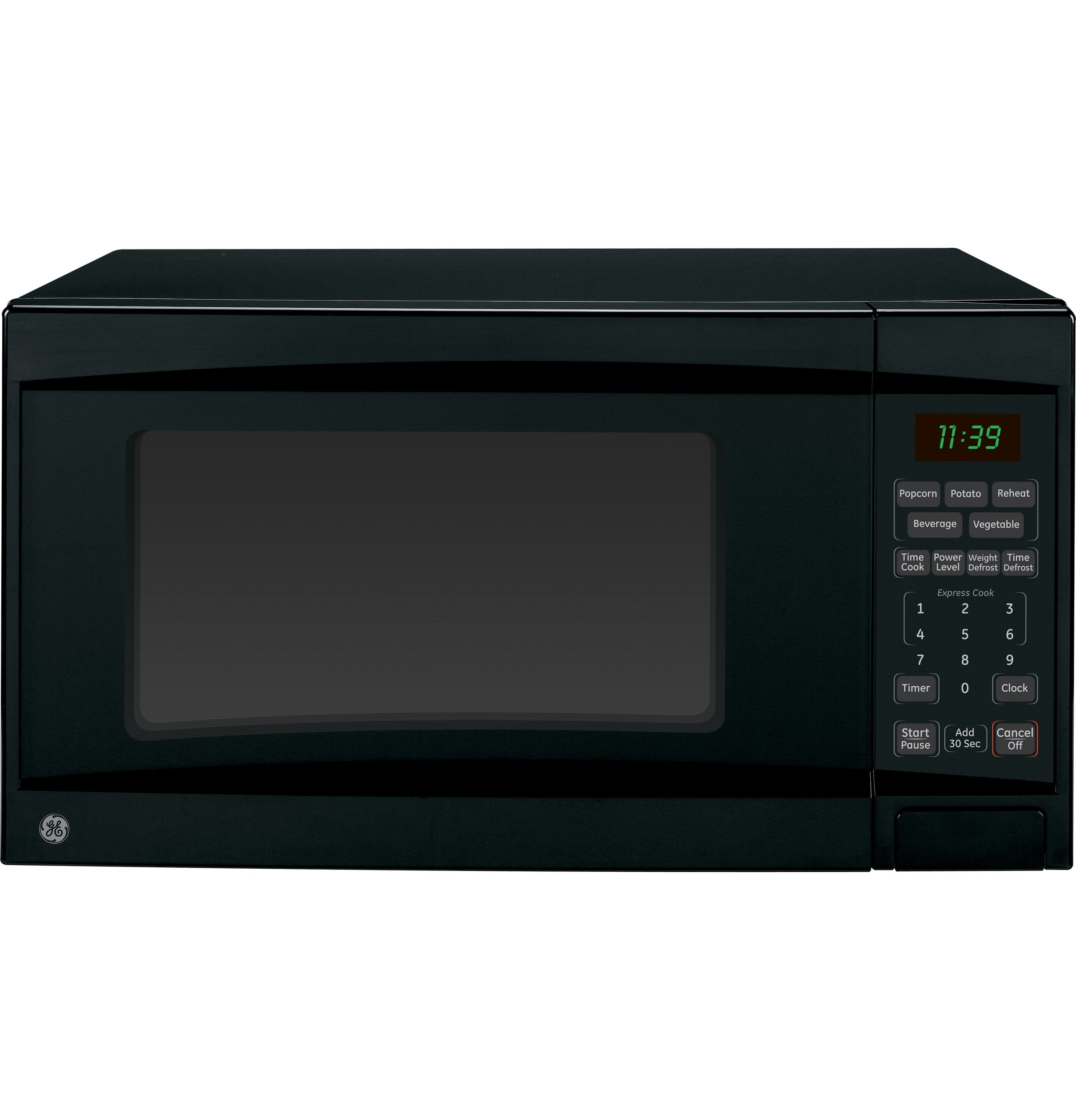 GE 1.1-cu ft 1100-Watt Countertop Microwave (Black) at