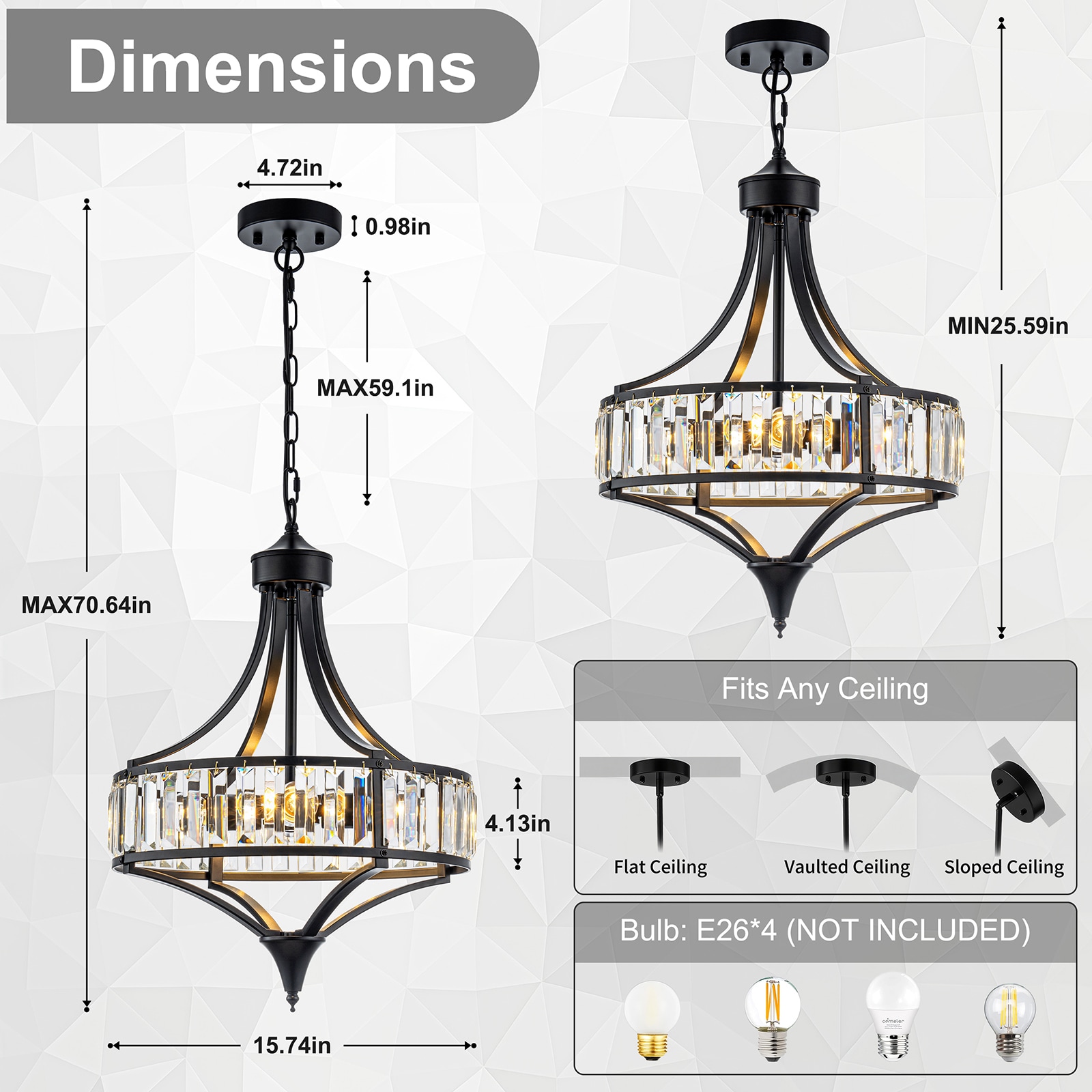 GoYeel ZP176BL04 Pendant-Lights - View #4