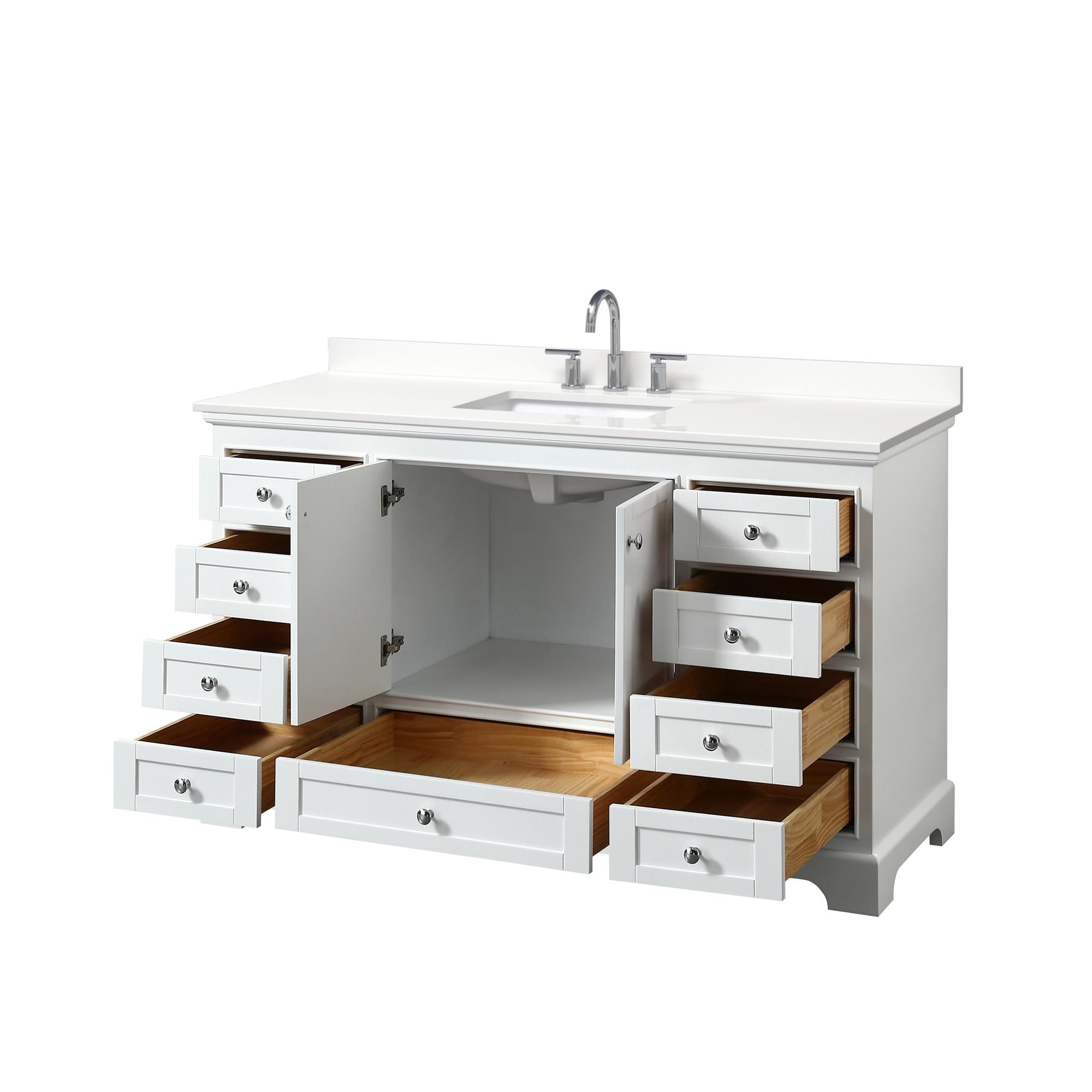 Wyndham Collection WCS202060SWHWQUS3MXX Bath-Vanity-Combo - View #2