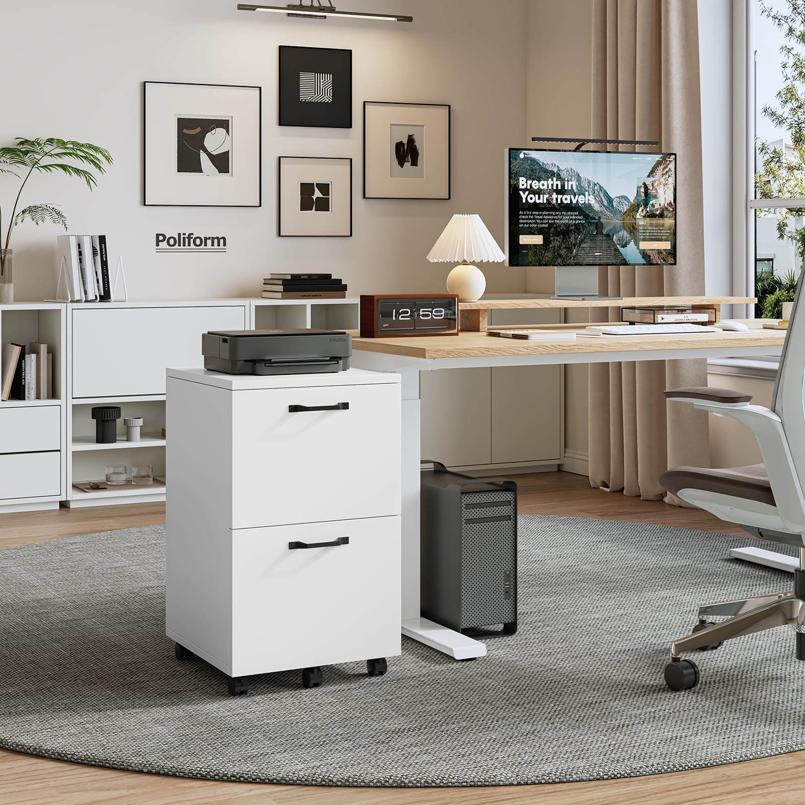 Sweetcrispy L-FO-WJG2CMZ-28WT Filing-Cabinets - View #2